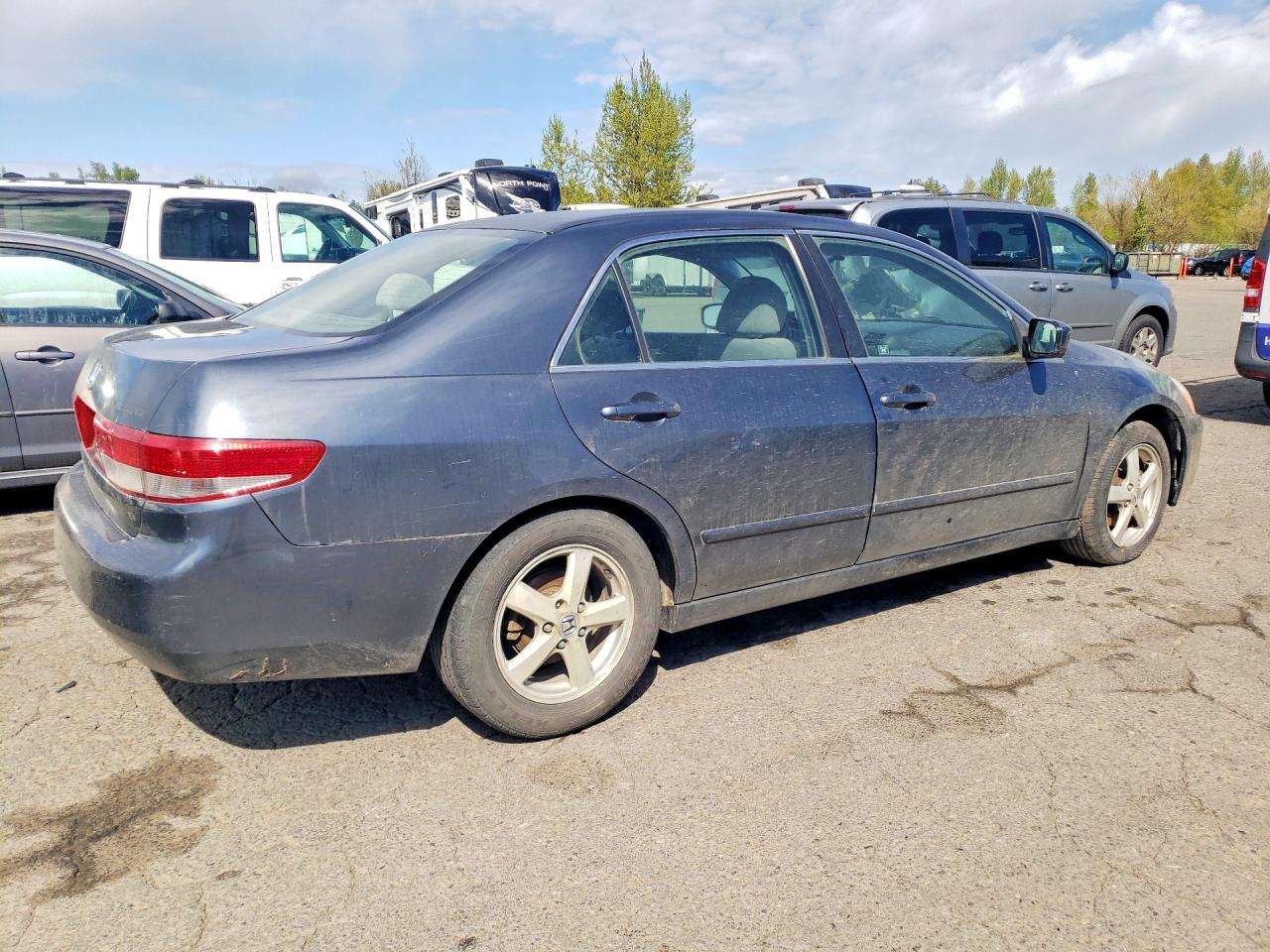 2003 Honda Accord Ex Blue vin: JHMCM56693C087652