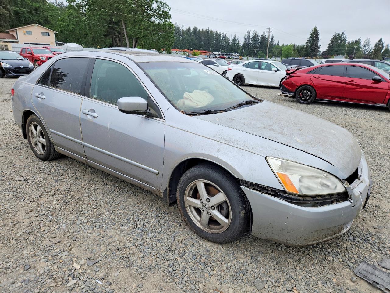 2003 Honda Accord Ex Silver vin: JHMCM566X3C061237
