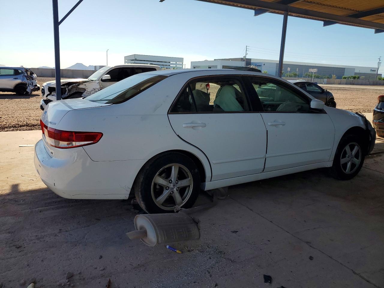 2003 Honda Accord Ex White vin: JHMCM566X3C062193