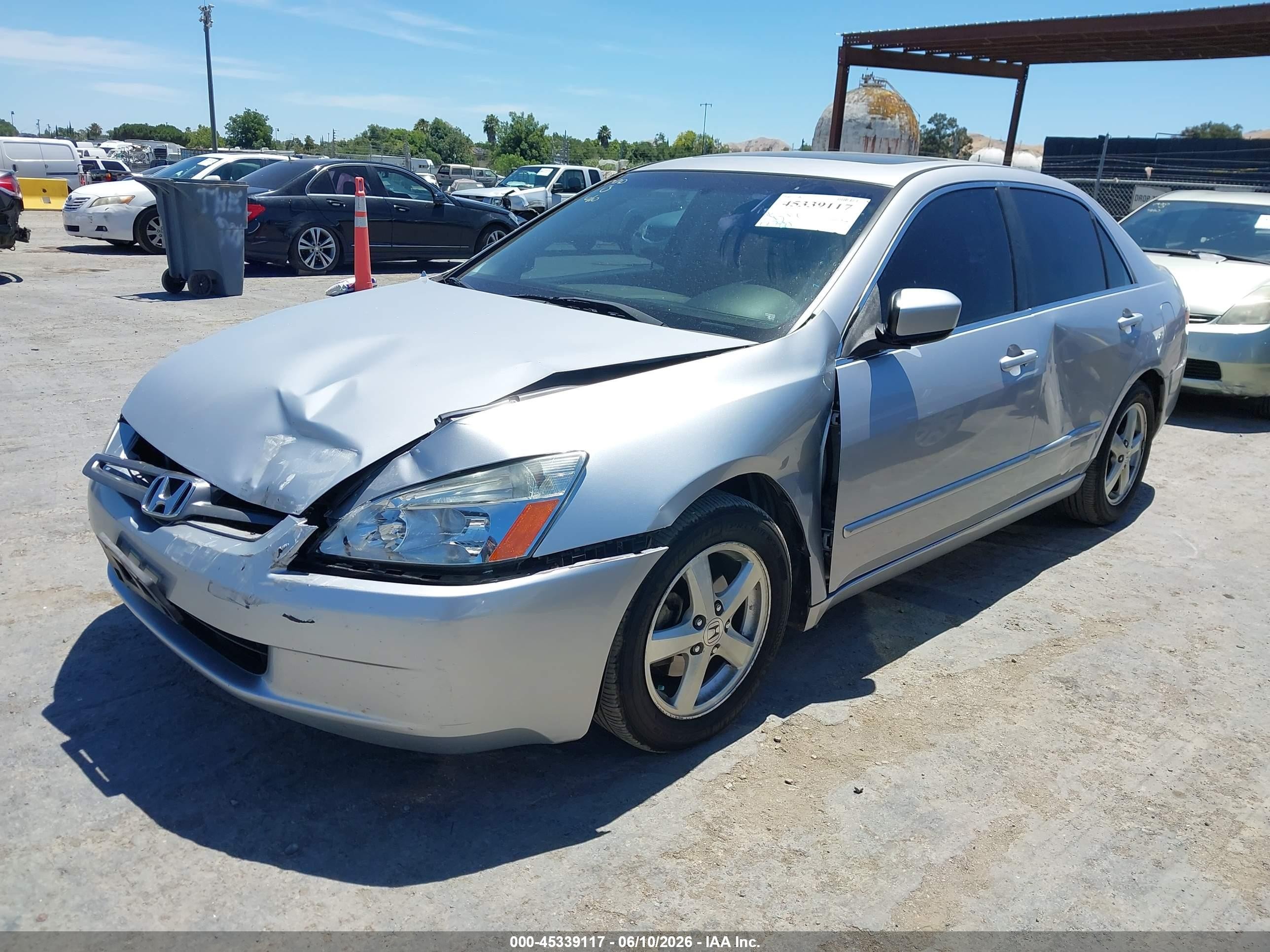 2003 Honda Accord 2.4 Ex Silver vin: JHMCM566X3C064672
