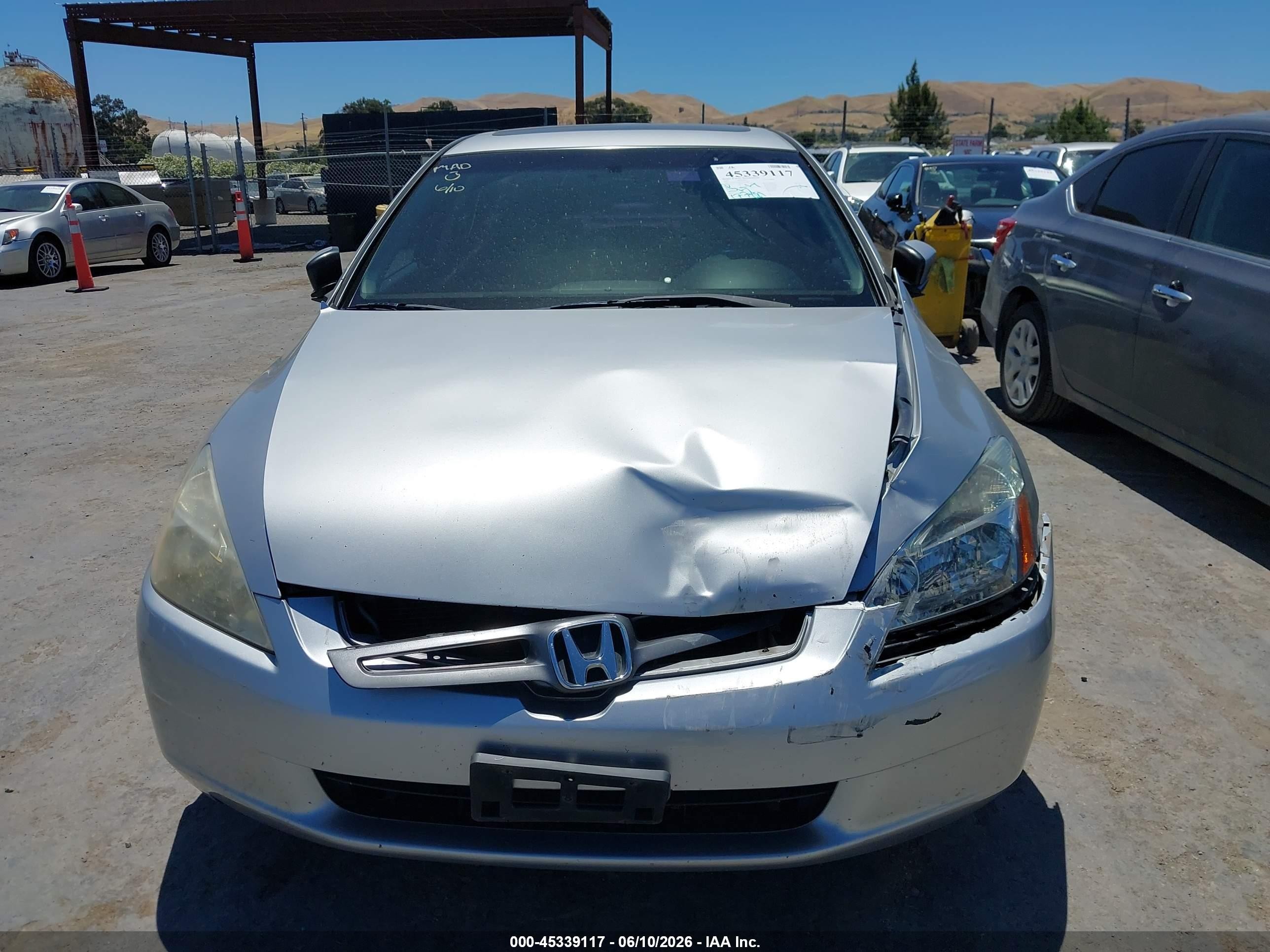 2003 Honda Accord 2.4 Ex Silver vin: JHMCM566X3C064672