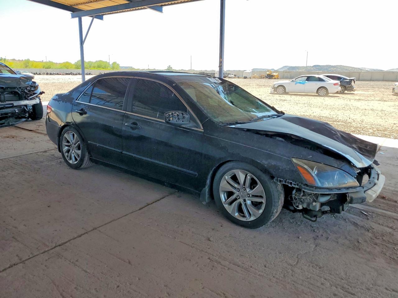 2003 Honda Accord Ex Black vin: JHMCM566X3C071167