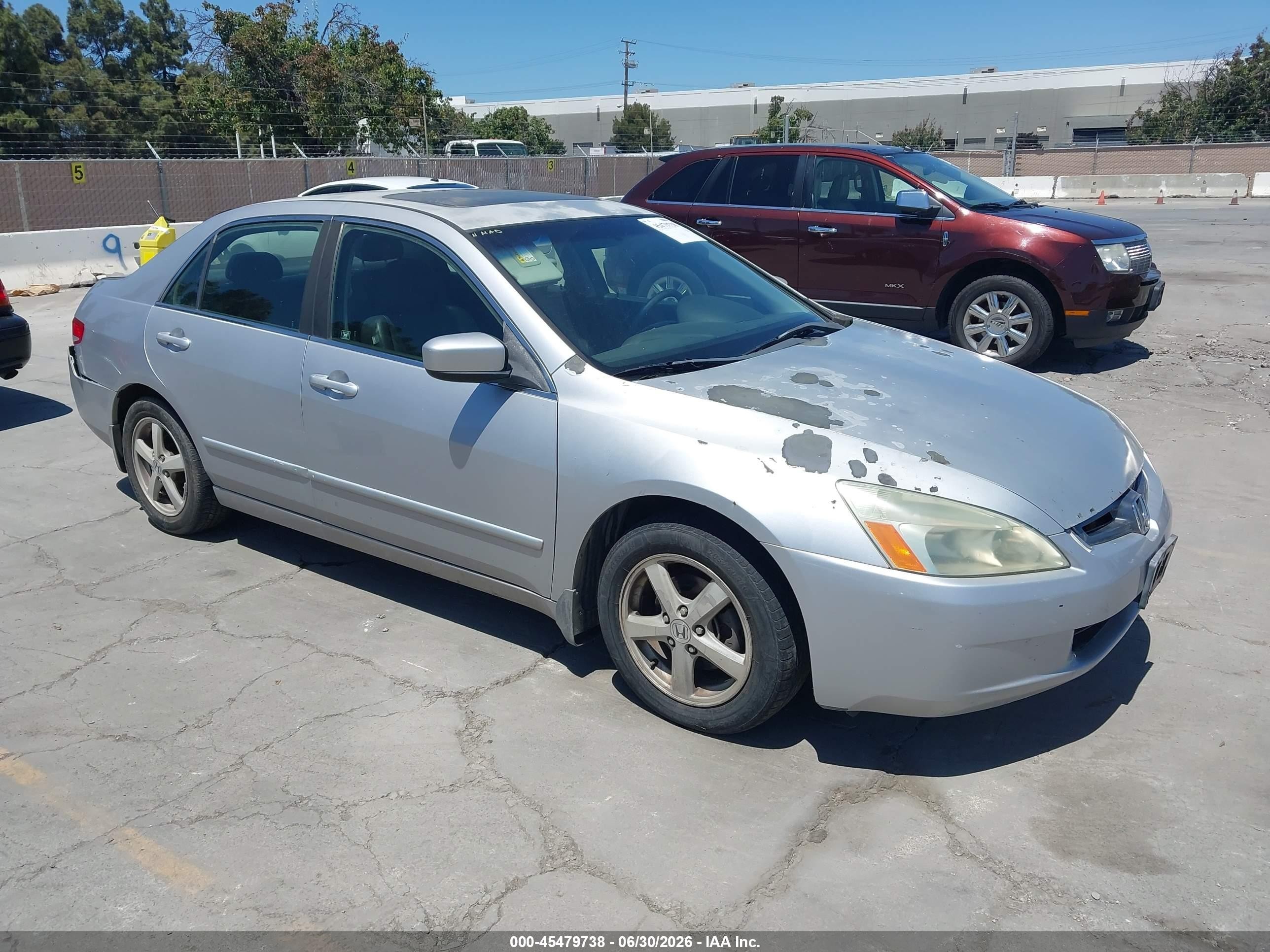 2003 Honda Accord Sdn Ex Silver vin: JHMCM566X3C073260