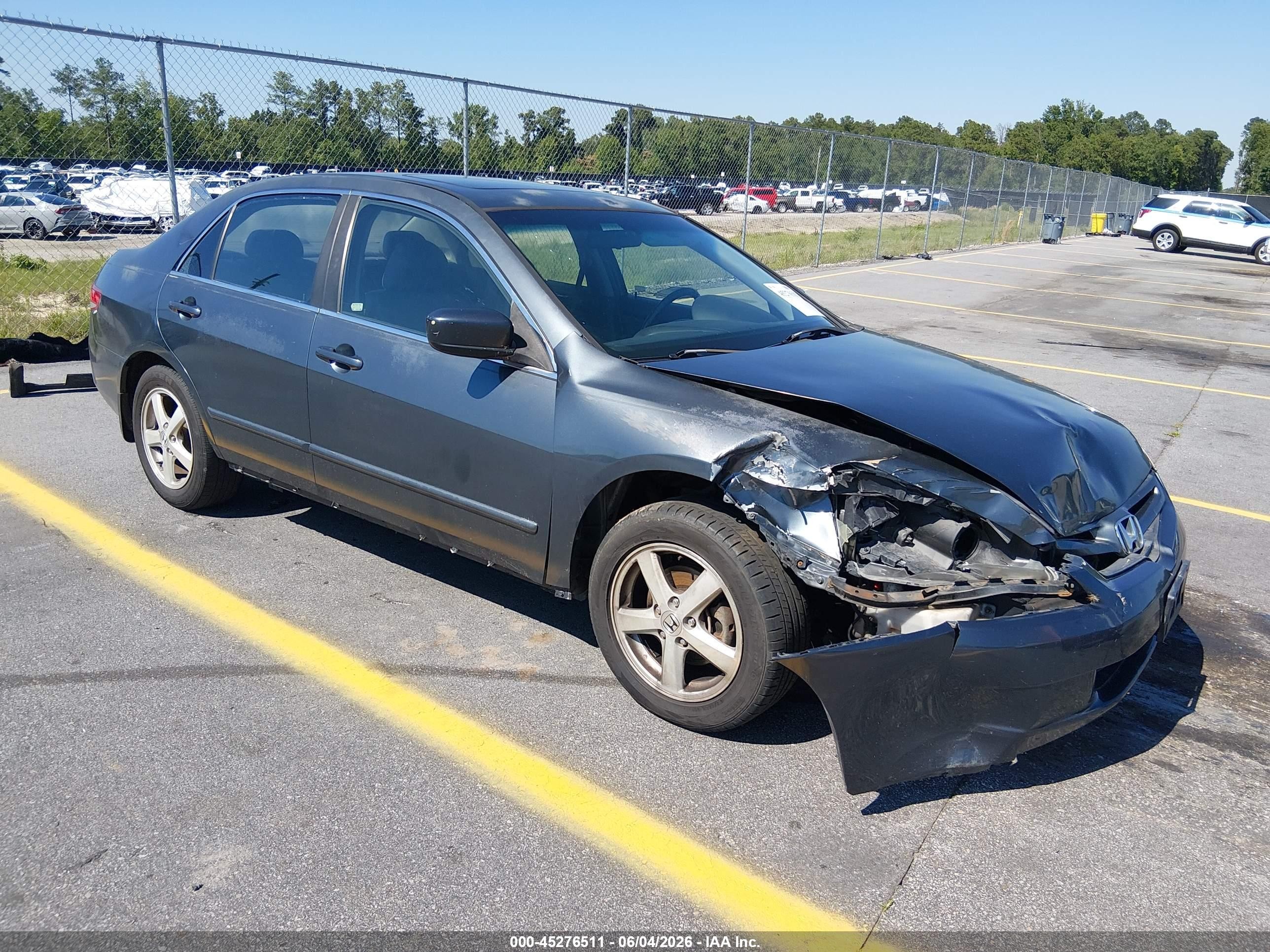 2003 Honda Accord 2.4 Ex Gray vin: JHMCM566X3C075882