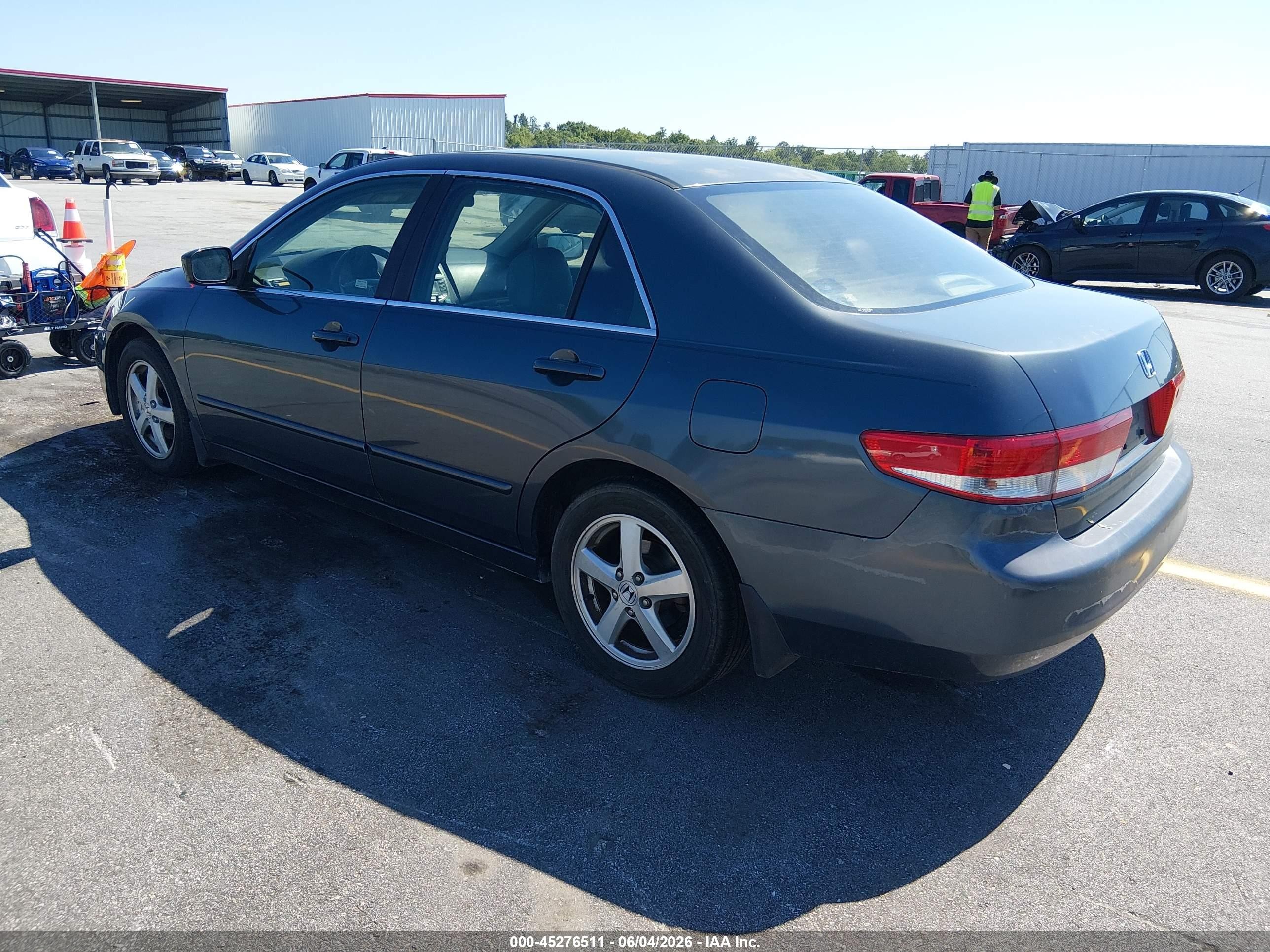 2003 Honda Accord 2.4 Ex Gray vin: JHMCM566X3C075882