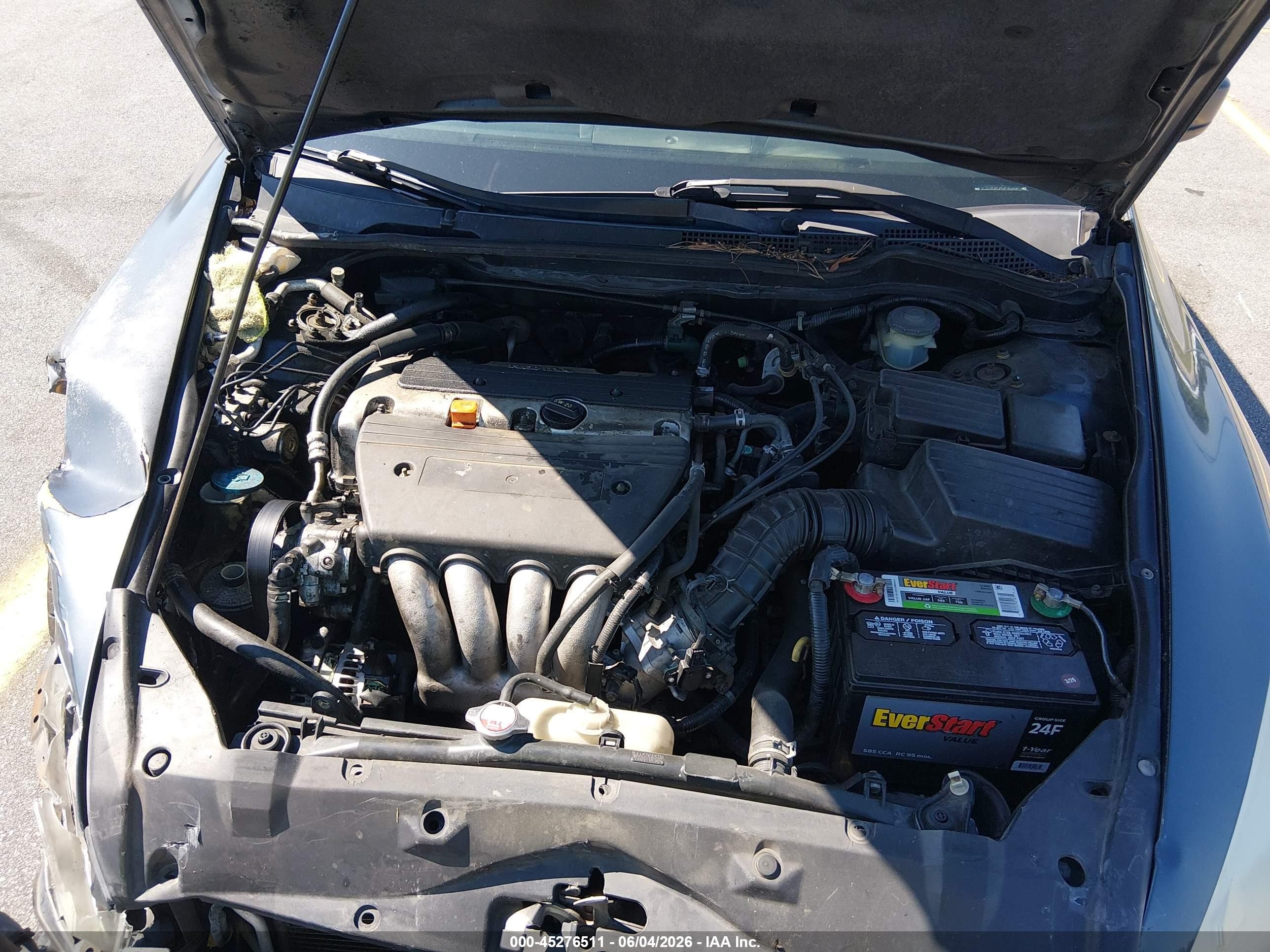 2003 Honda Accord 2.4 Ex Gray vin: JHMCM566X3C075882