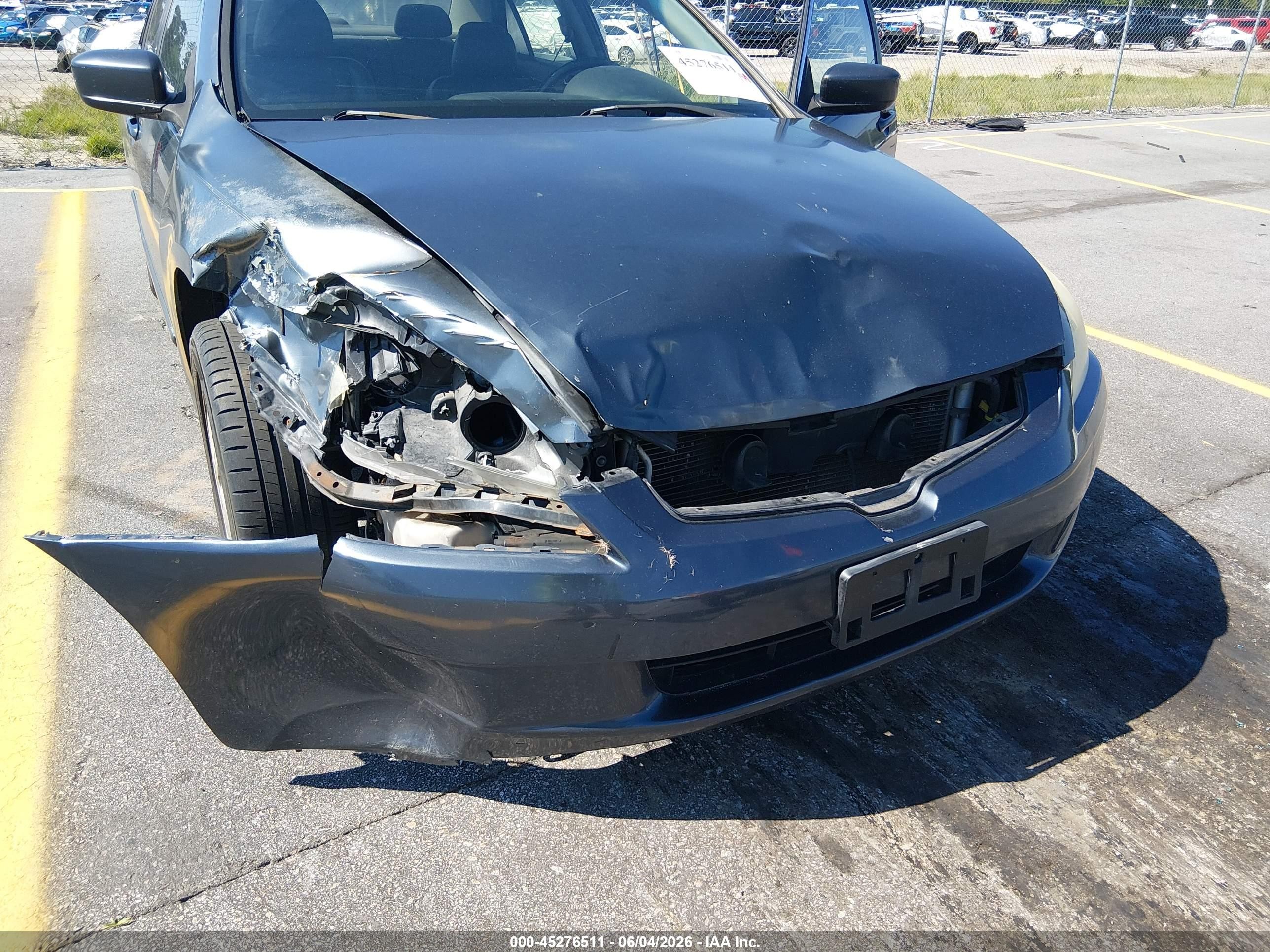2003 Honda Accord 2.4 Ex Gray vin: JHMCM566X3C075882
