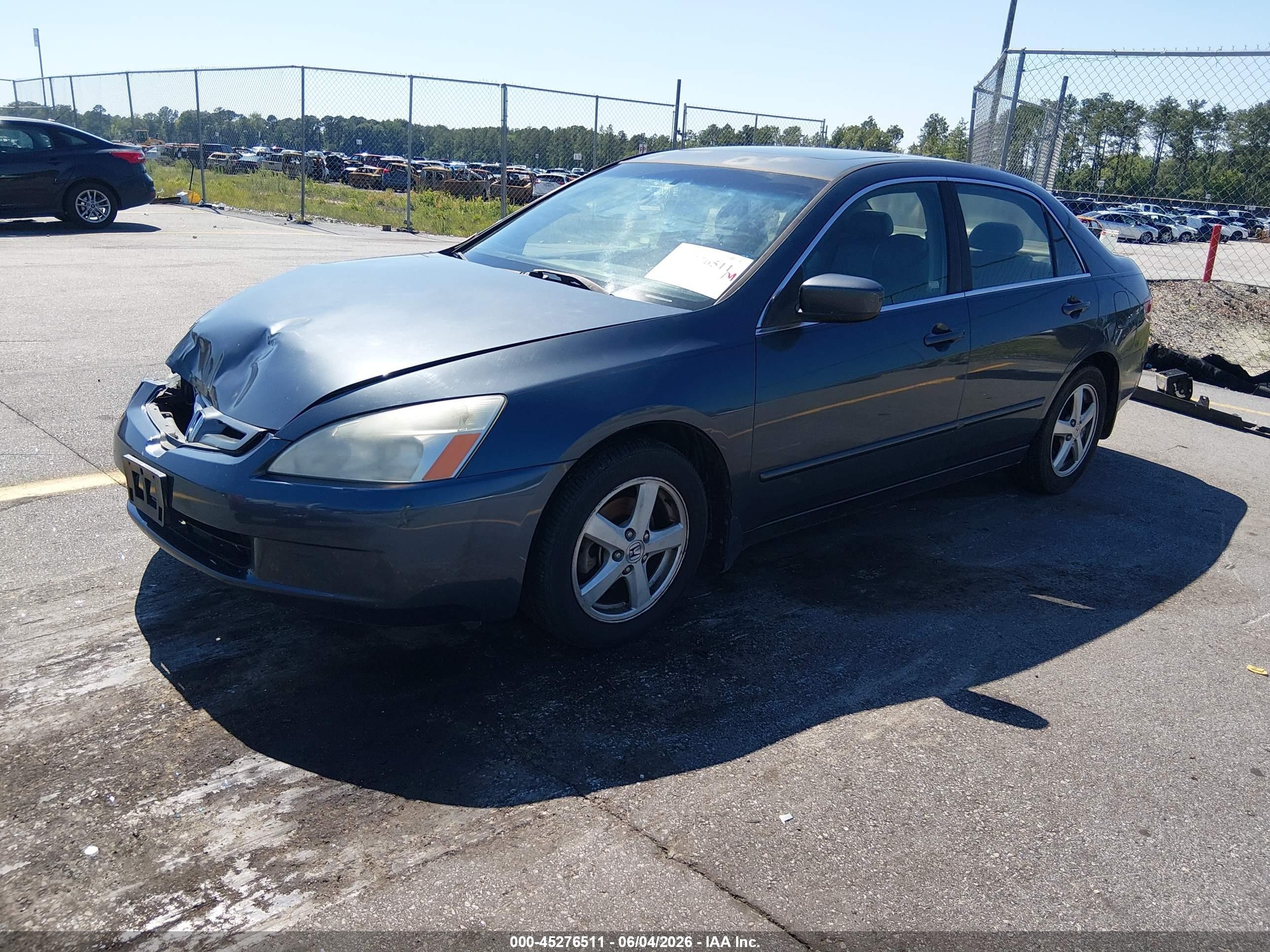 2003 Honda Accord 2.4 Ex Gray vin: JHMCM566X3C075882