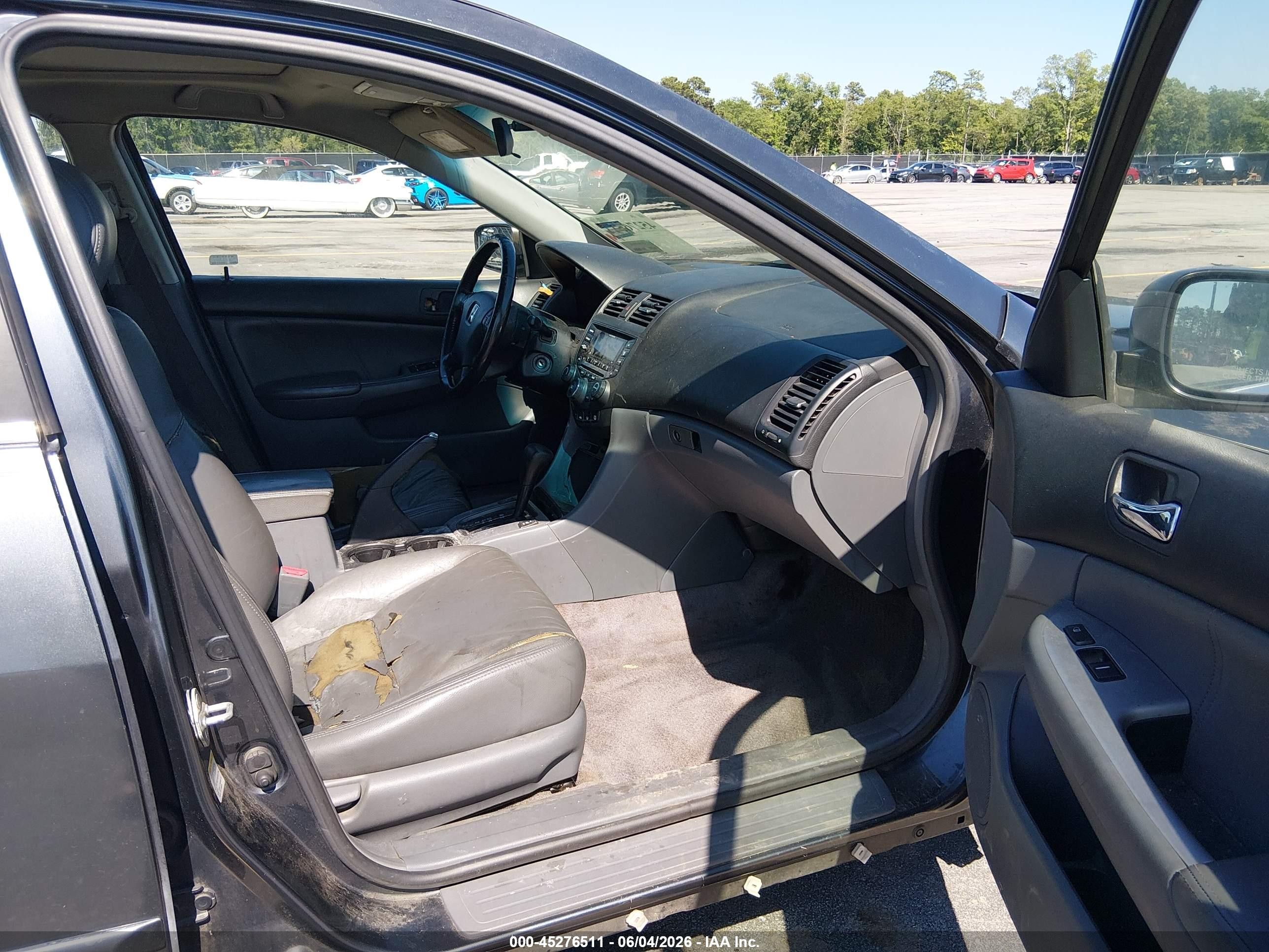 2003 Honda Accord 2.4 Ex Gray vin: JHMCM566X3C075882