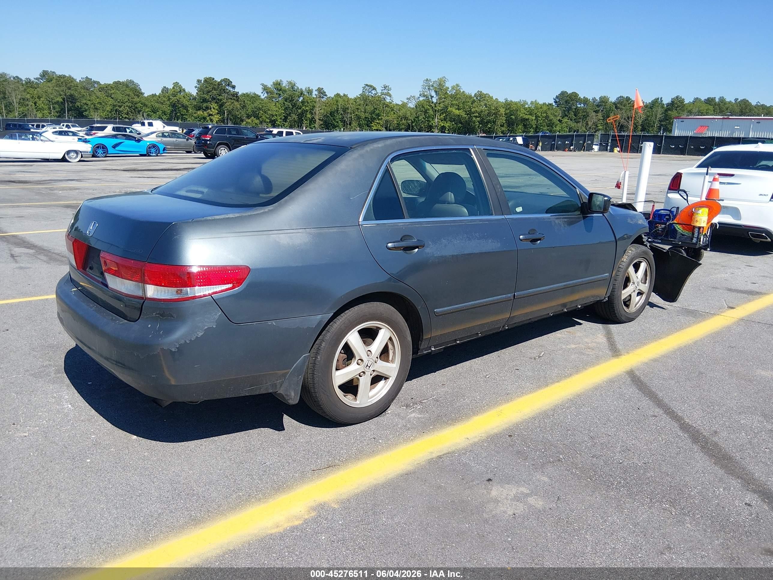 2003 Honda Accord 2.4 Ex Gray vin: JHMCM566X3C075882