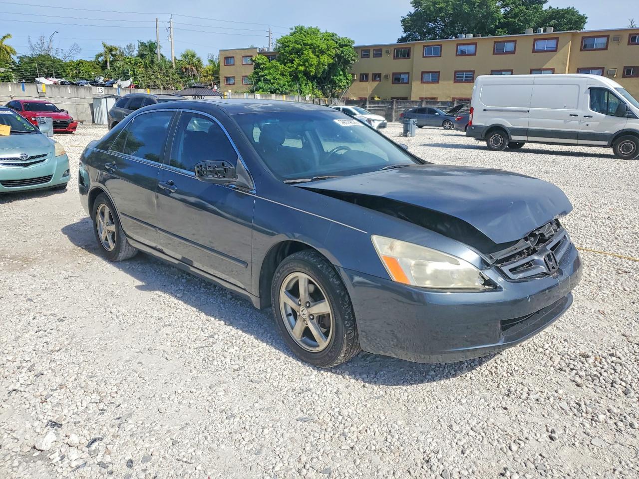 2004 Honda Accord Ex Gray vin: JHMCM56704C015751