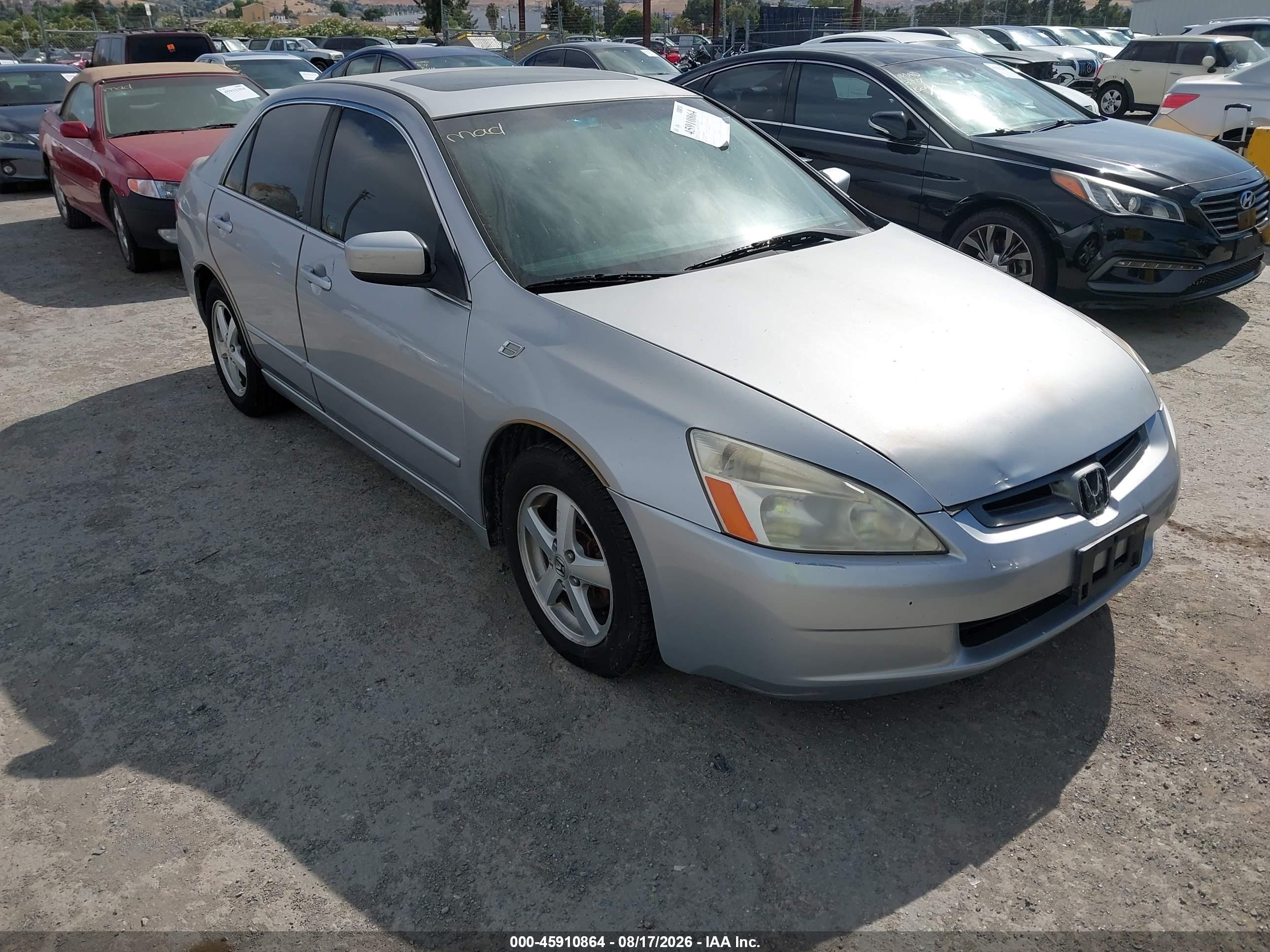 2005 Honda Accord 2.4 Ex Silver vin: JHMCM56705C003147