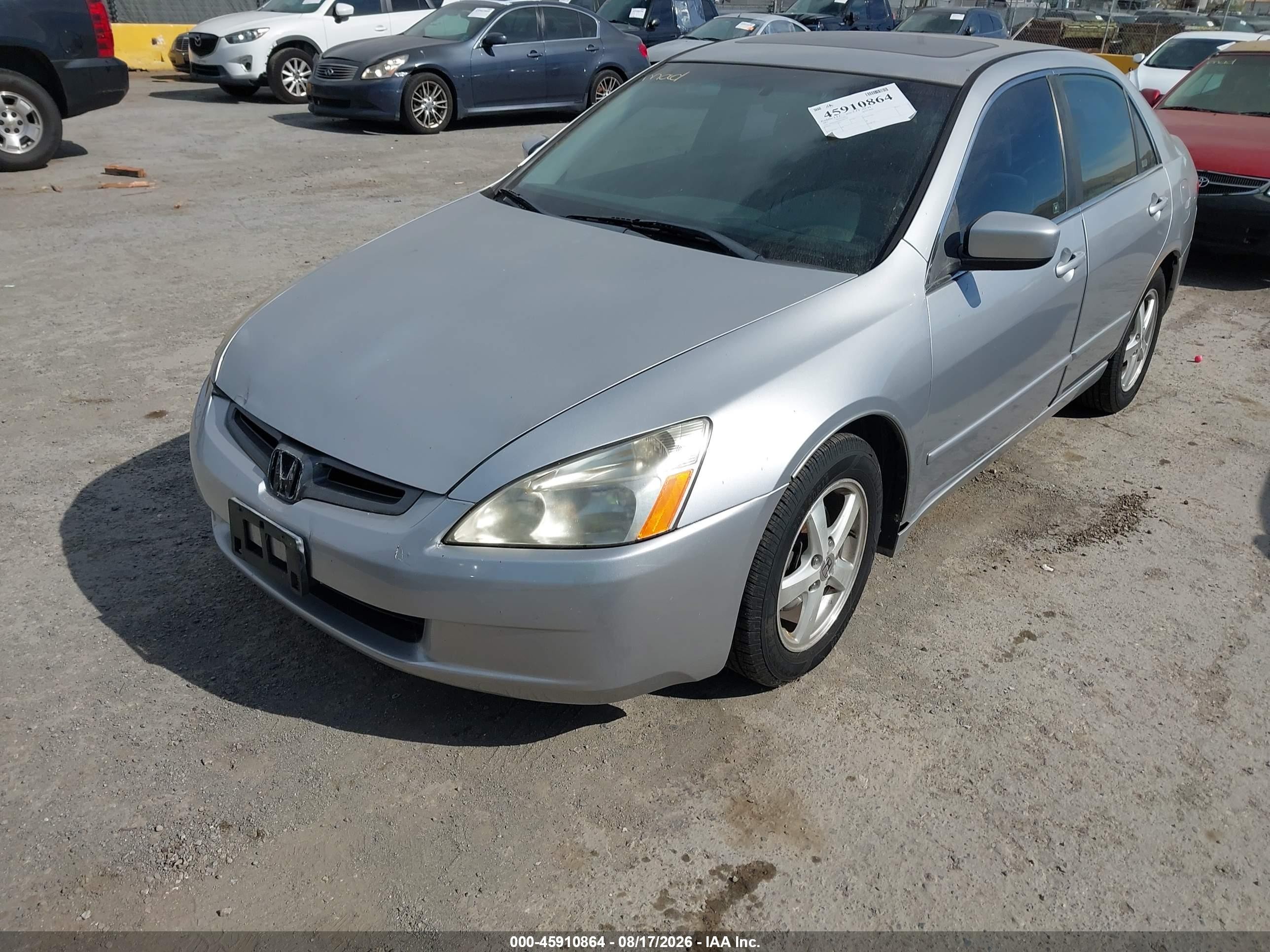 2005 Honda Accord 2.4 Ex Silver vin: JHMCM56705C003147