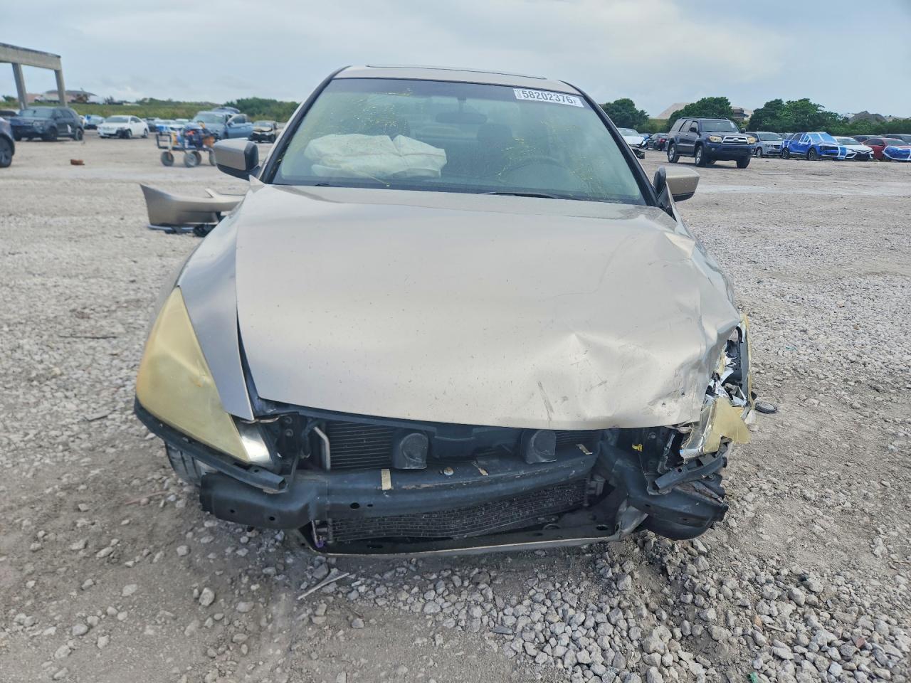 2003 Honda Accord Ex Beige vin: JHMCM56713C070983