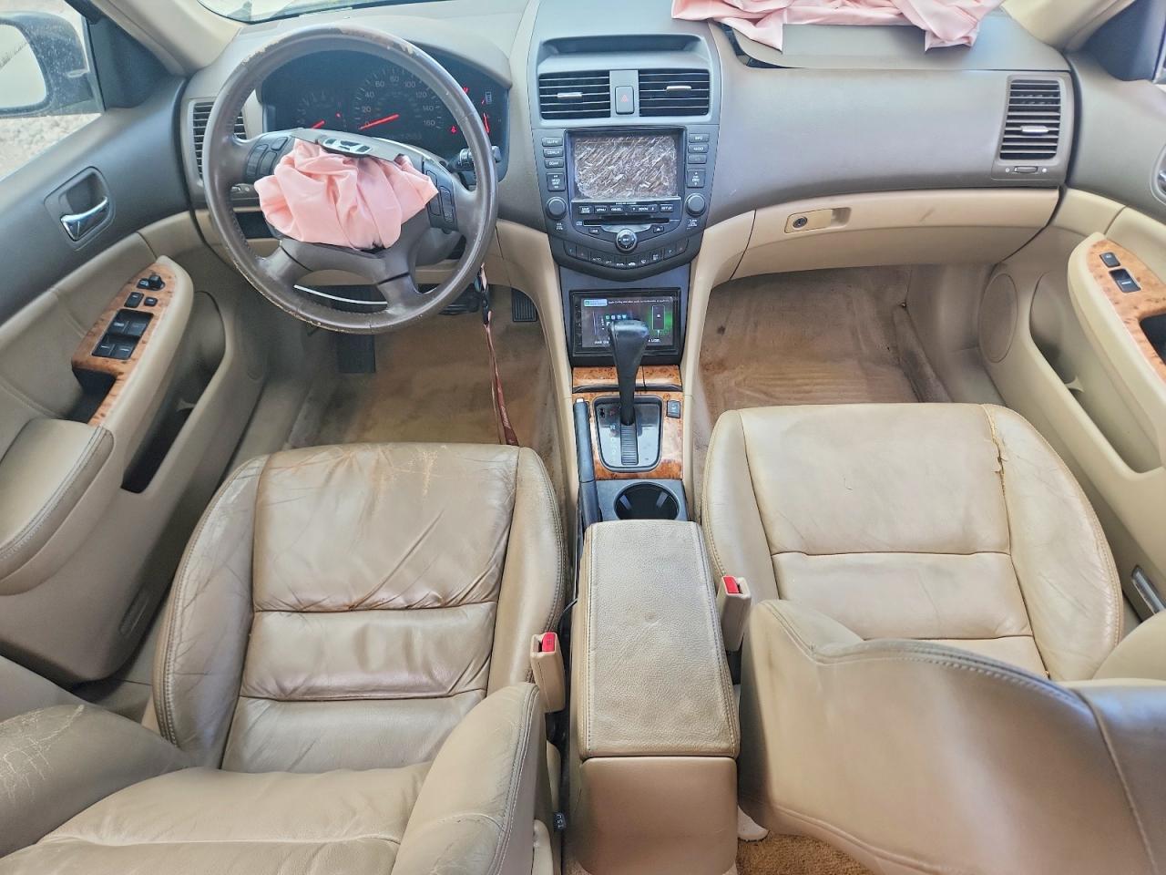 2003 Honda Accord Ex Beige vin: JHMCM56713C070983