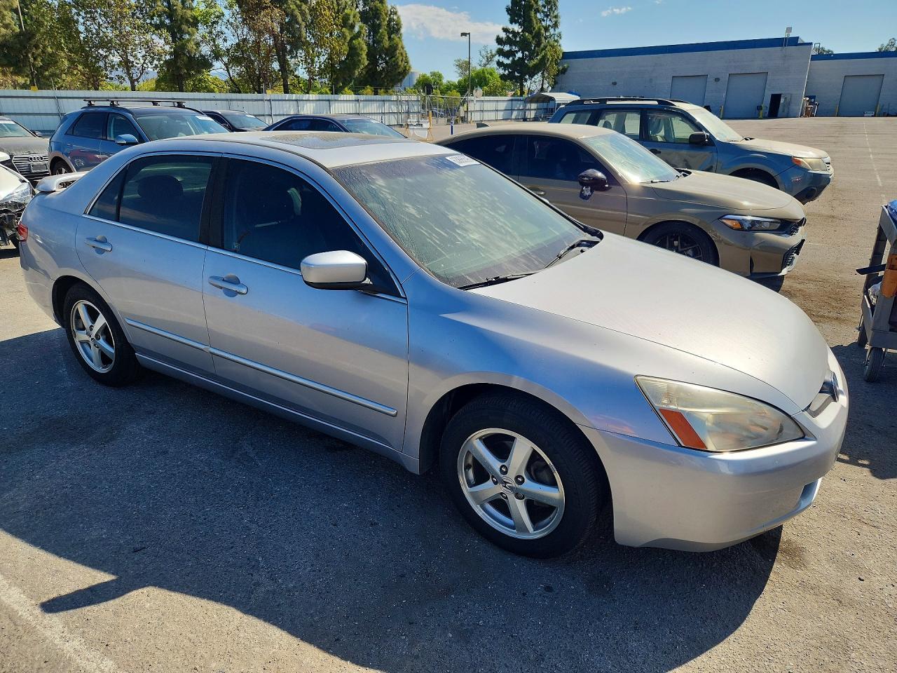 2003 Honda Accord Ex Silver vin: JHMCM56713C079988
