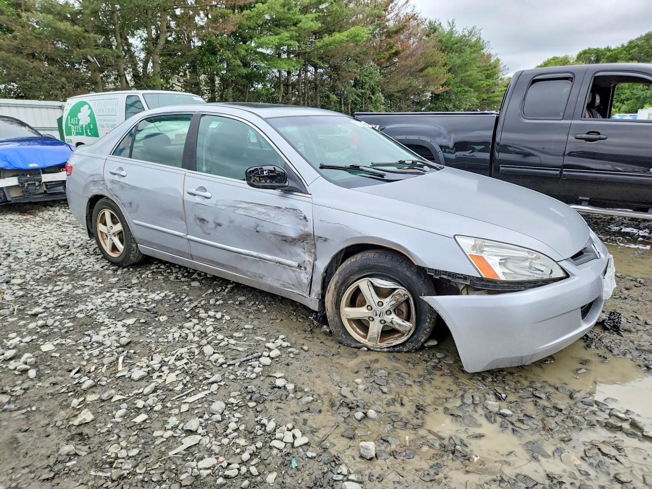 2003 Honda Accord Ex Silver vin: JHMCM56733C039959