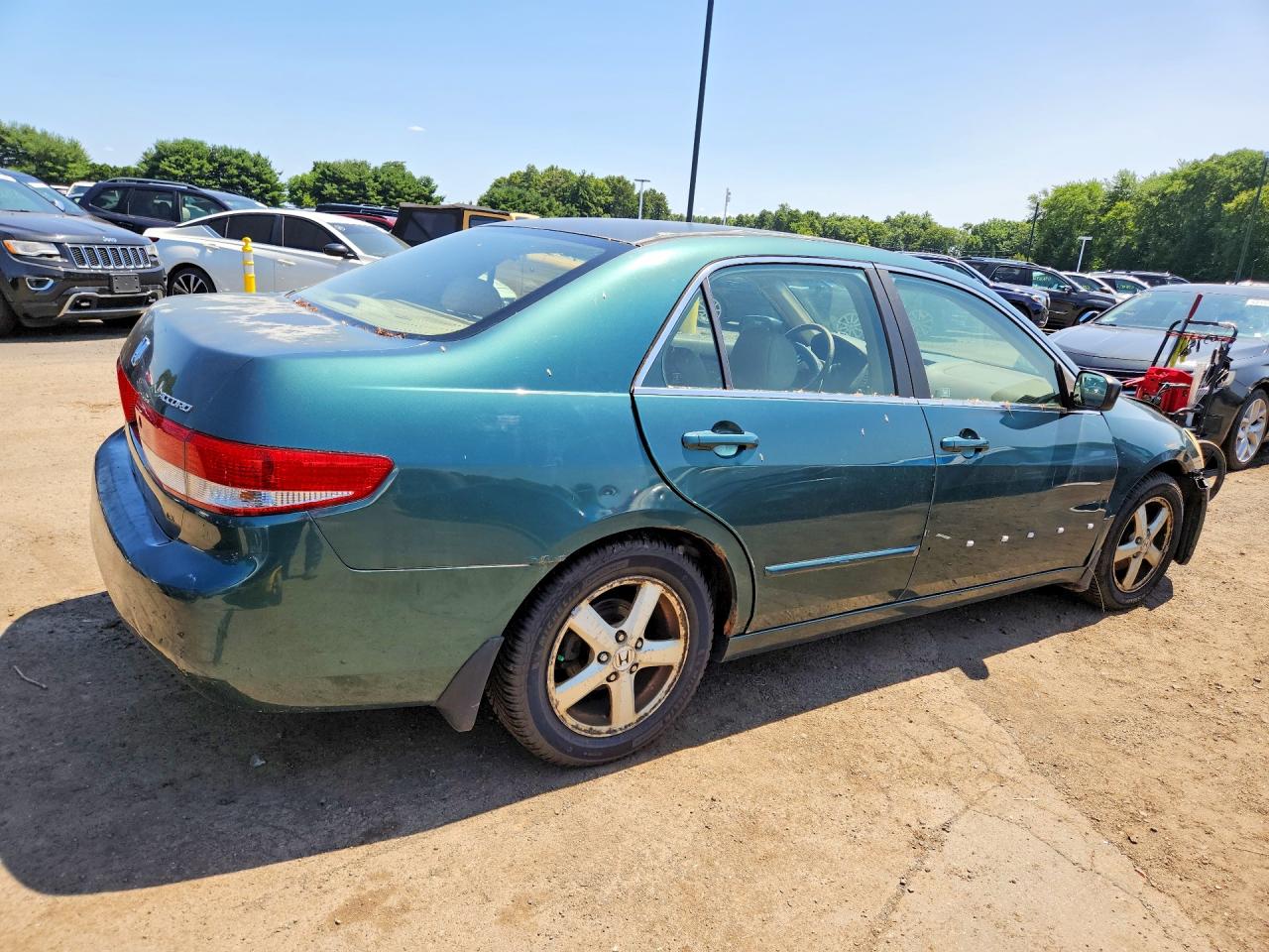 2003 Honda Accord Ex Green vin: JHMCM56733C065249