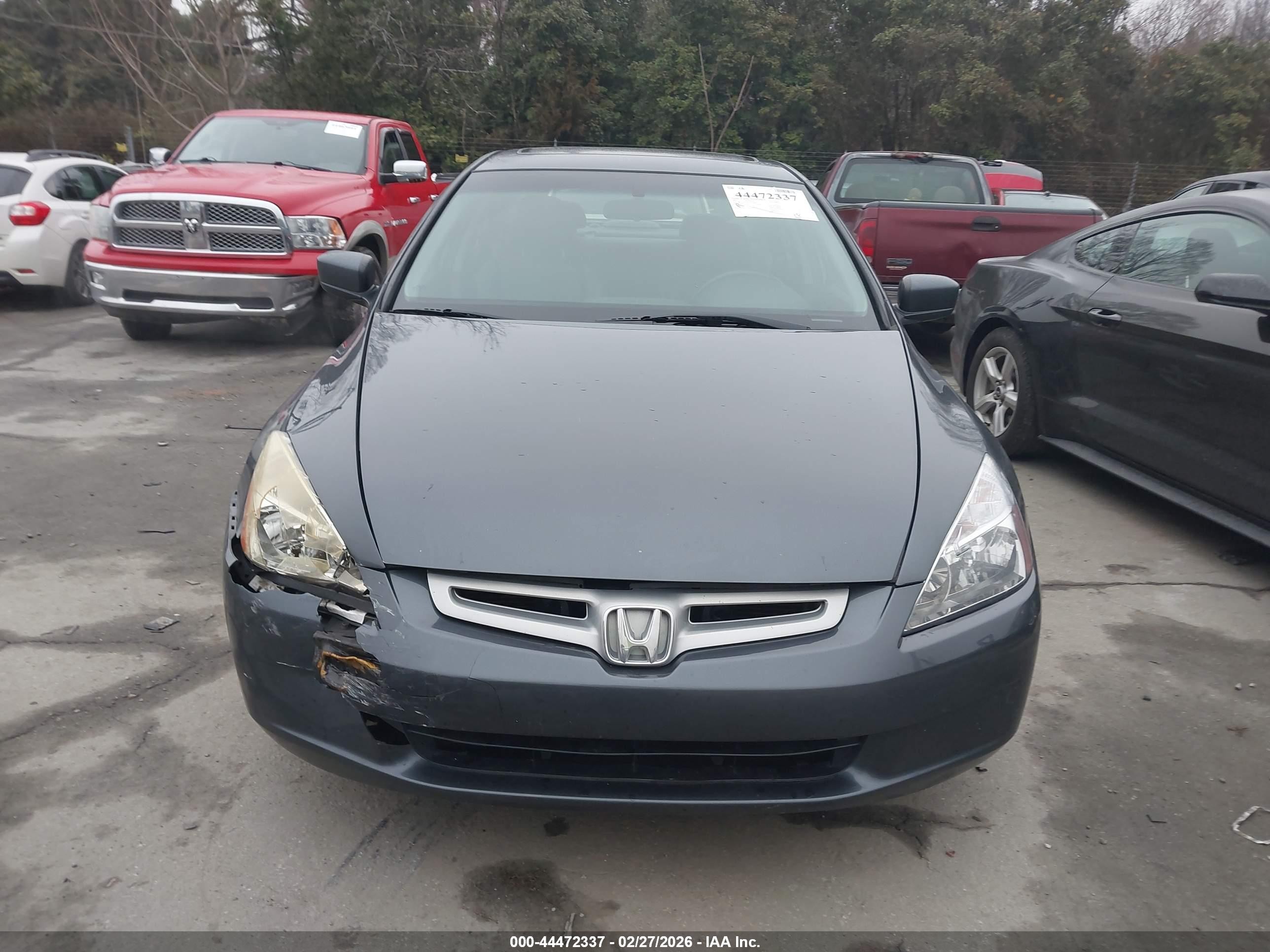 2003 Honda Accord 2.4 Ex Blue vin: JHMCM56743C063008