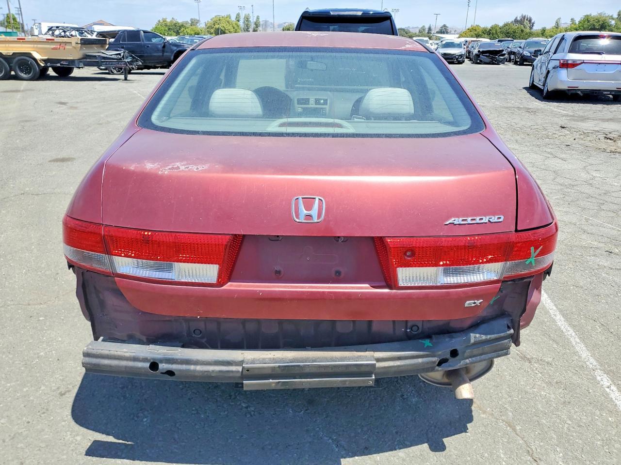 2004 Honda Accord Ex Maroon vin: JHMCM56744C018264