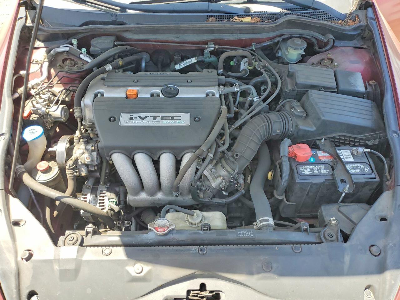 2004 Honda Accord Ex Maroon vin: JHMCM56744C018264