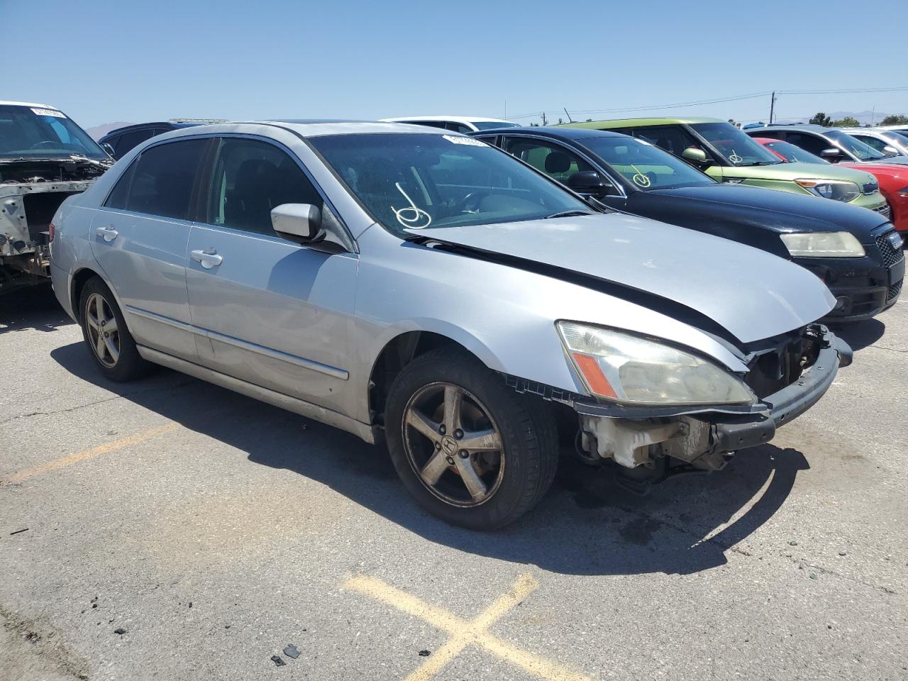 2004 Honda Accord Ex Silver vin: JHMCM56744C038708