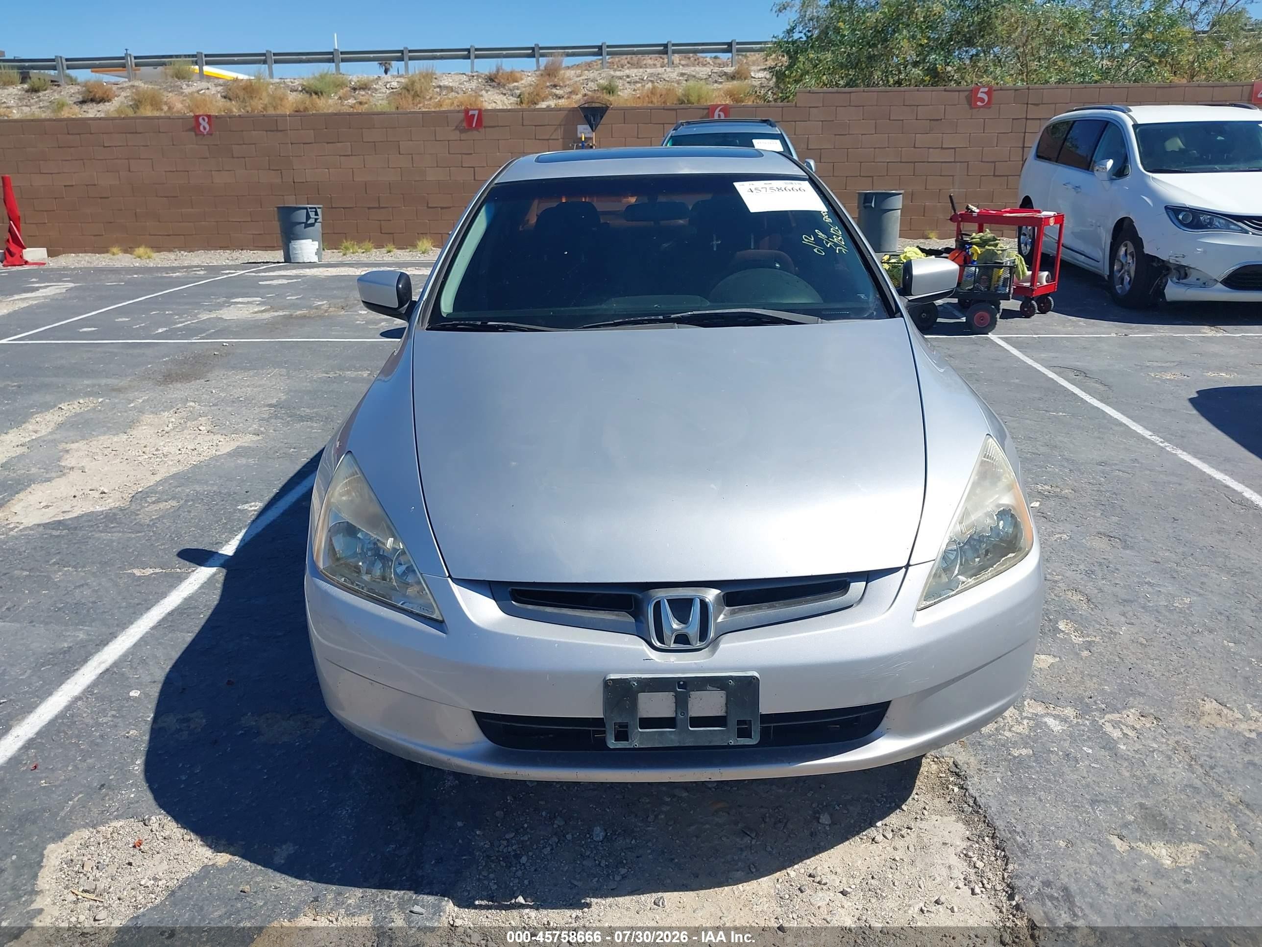 2004 Honda Accord 2.4 Ex Silver vin: JHMCM56754C018662