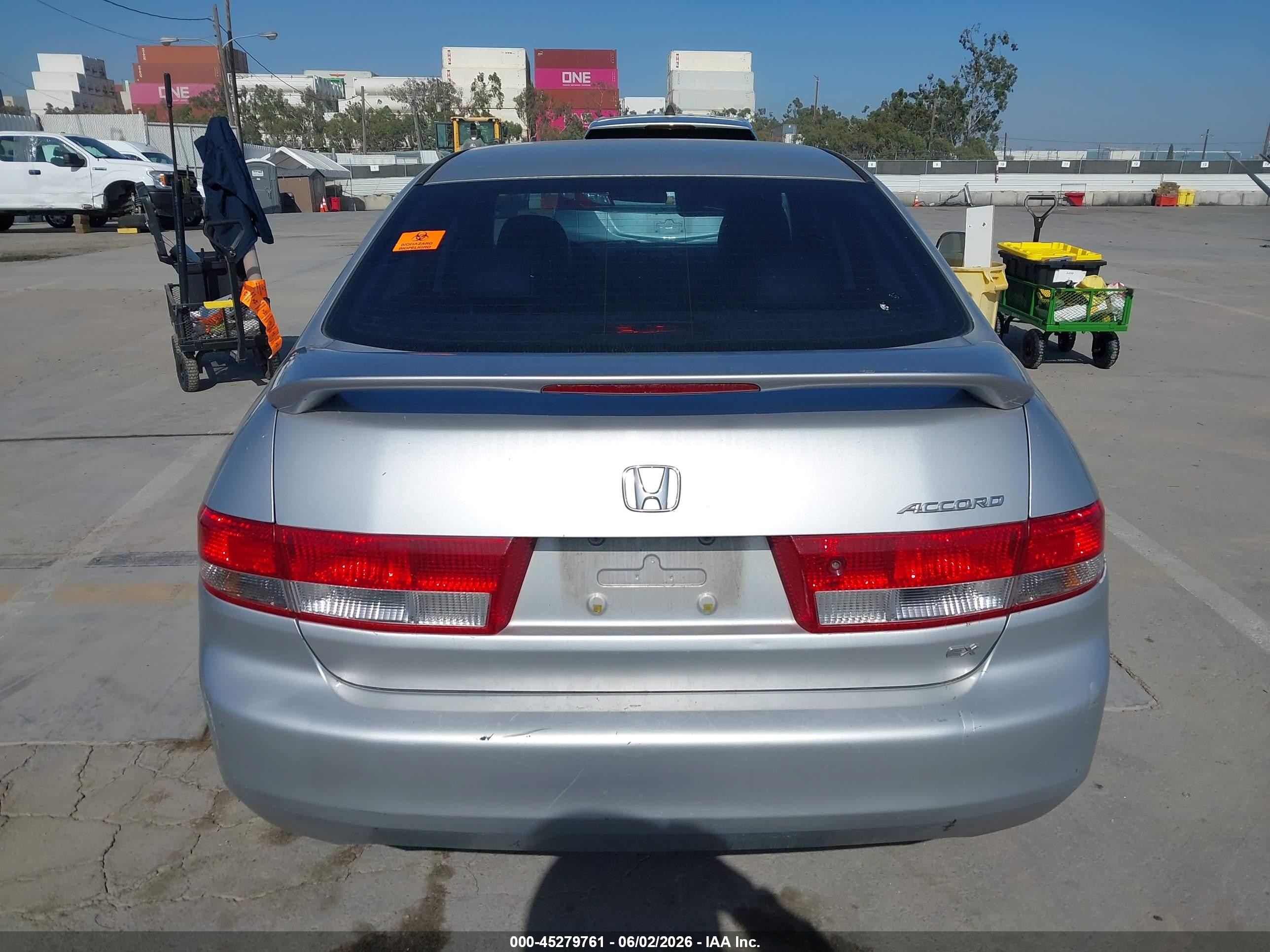 2003 Honda Accord 2.4 Ex Silver vin: JHMCM56763C067559