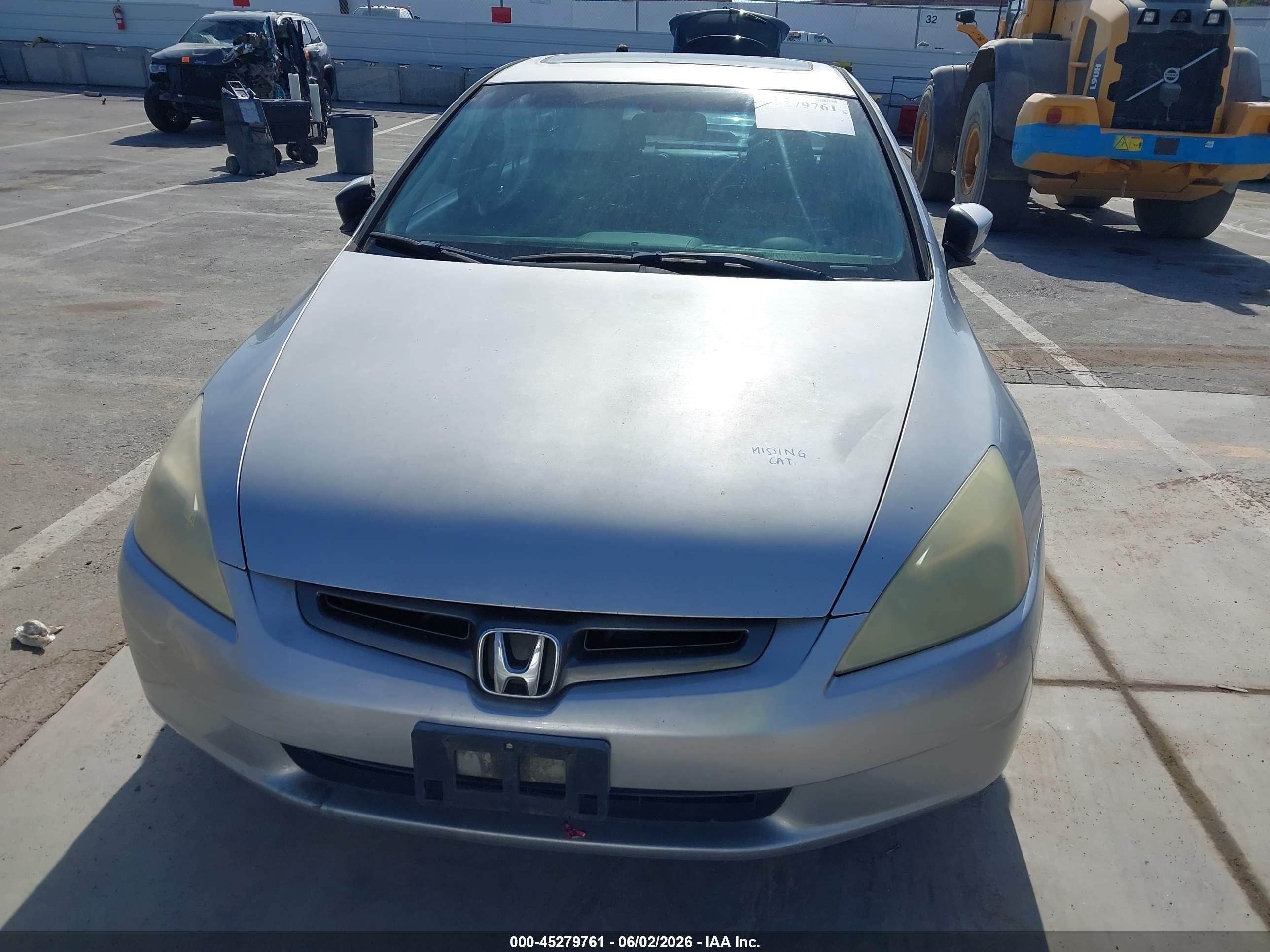 2003 Honda Accord 2.4 Ex Silver vin: JHMCM56763C067559