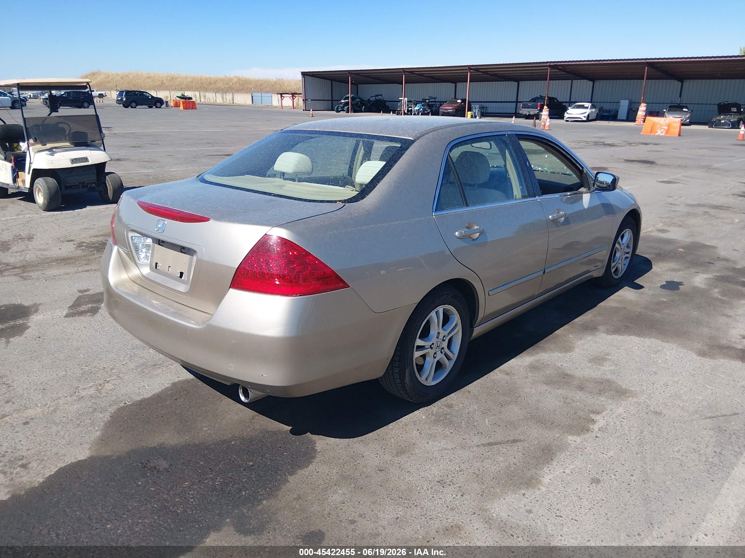 2007 Honda Accord 2.4 Ex Gold vin: JHMCM56767C003446