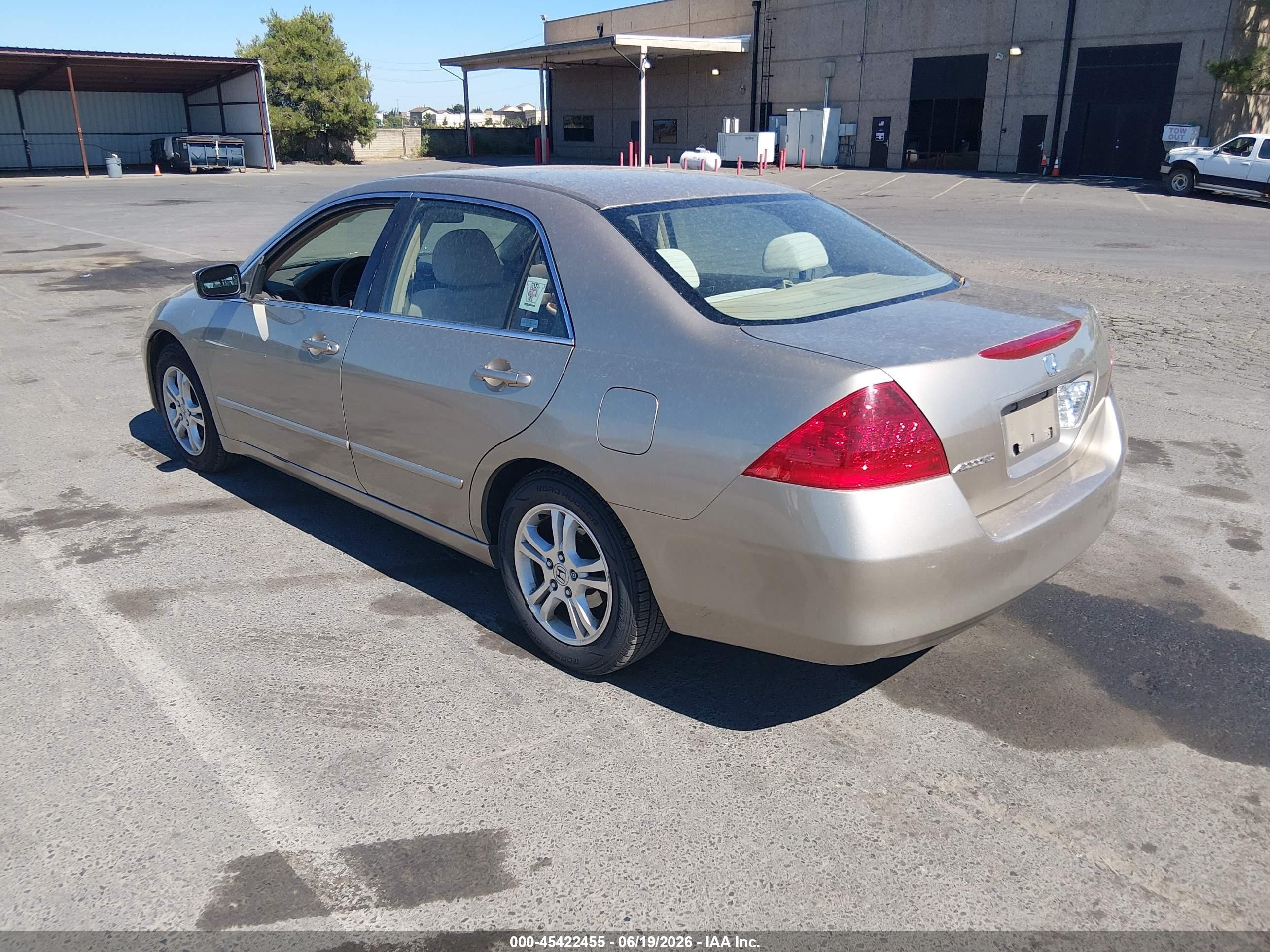 2007 Honda Accord 2.4 Ex Gold vin: JHMCM56767C003446