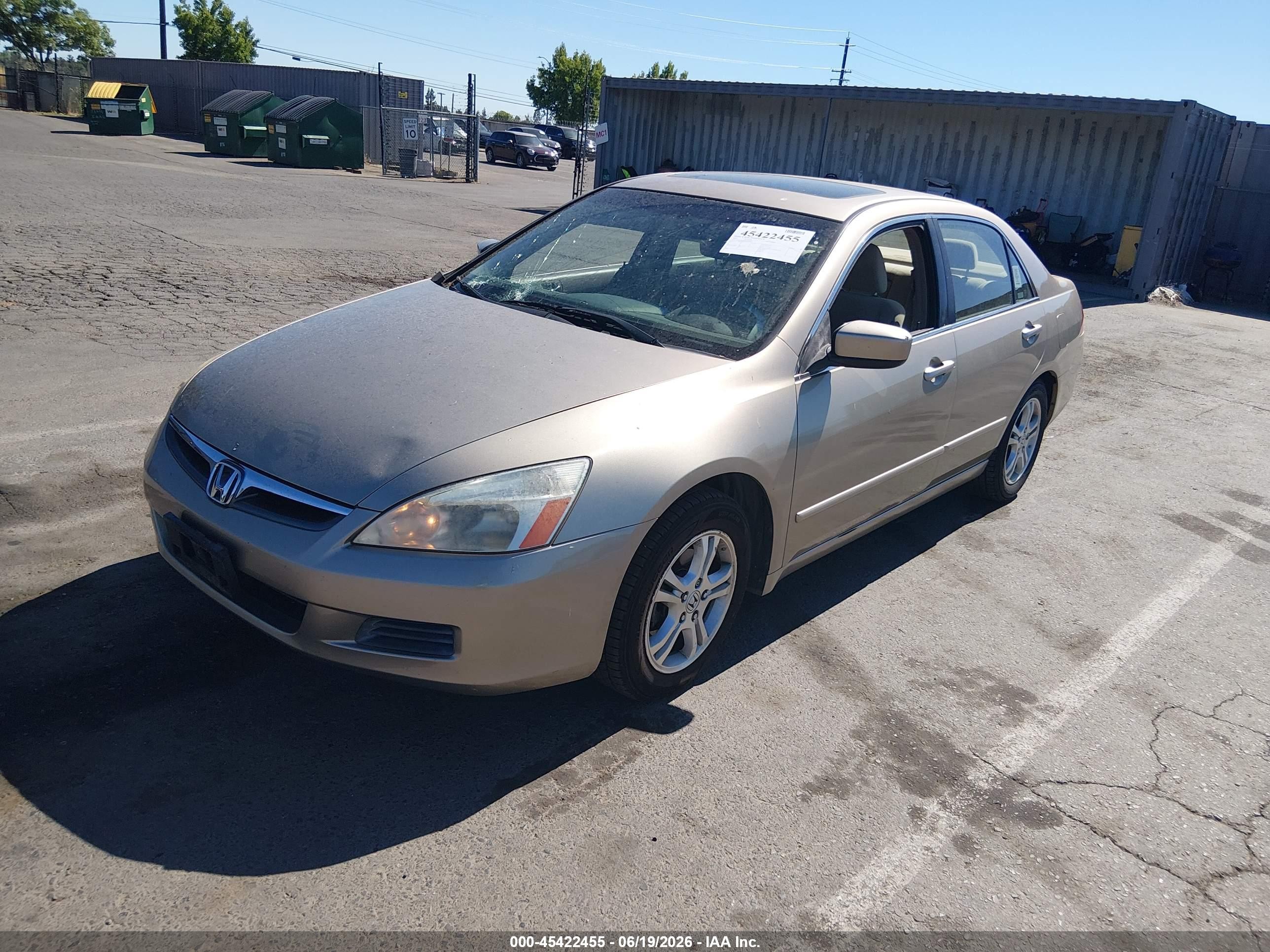 2007 Honda Accord 2.4 Ex Gold vin: JHMCM56767C003446