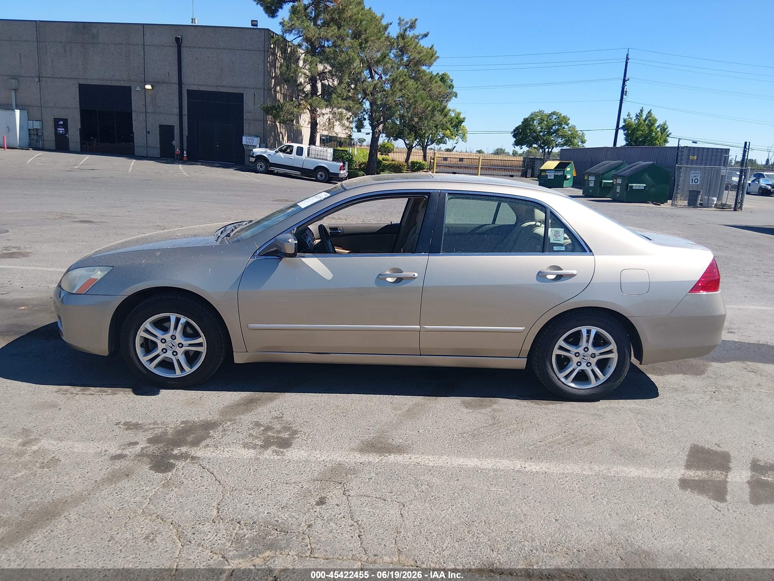 2007 Honda Accord 2.4 Ex Gold vin: JHMCM56767C003446