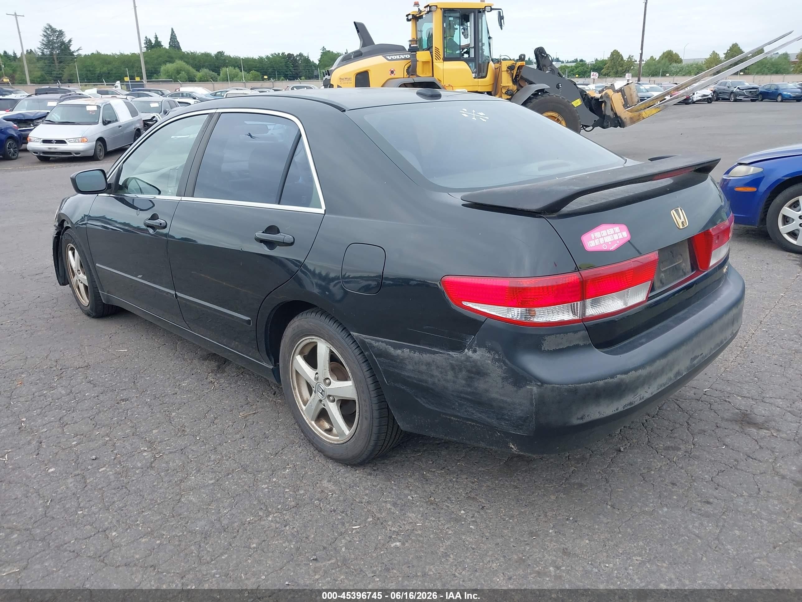 2004 Honda Accord 2.4 Ex Черный vin: JHMCM56814C035001