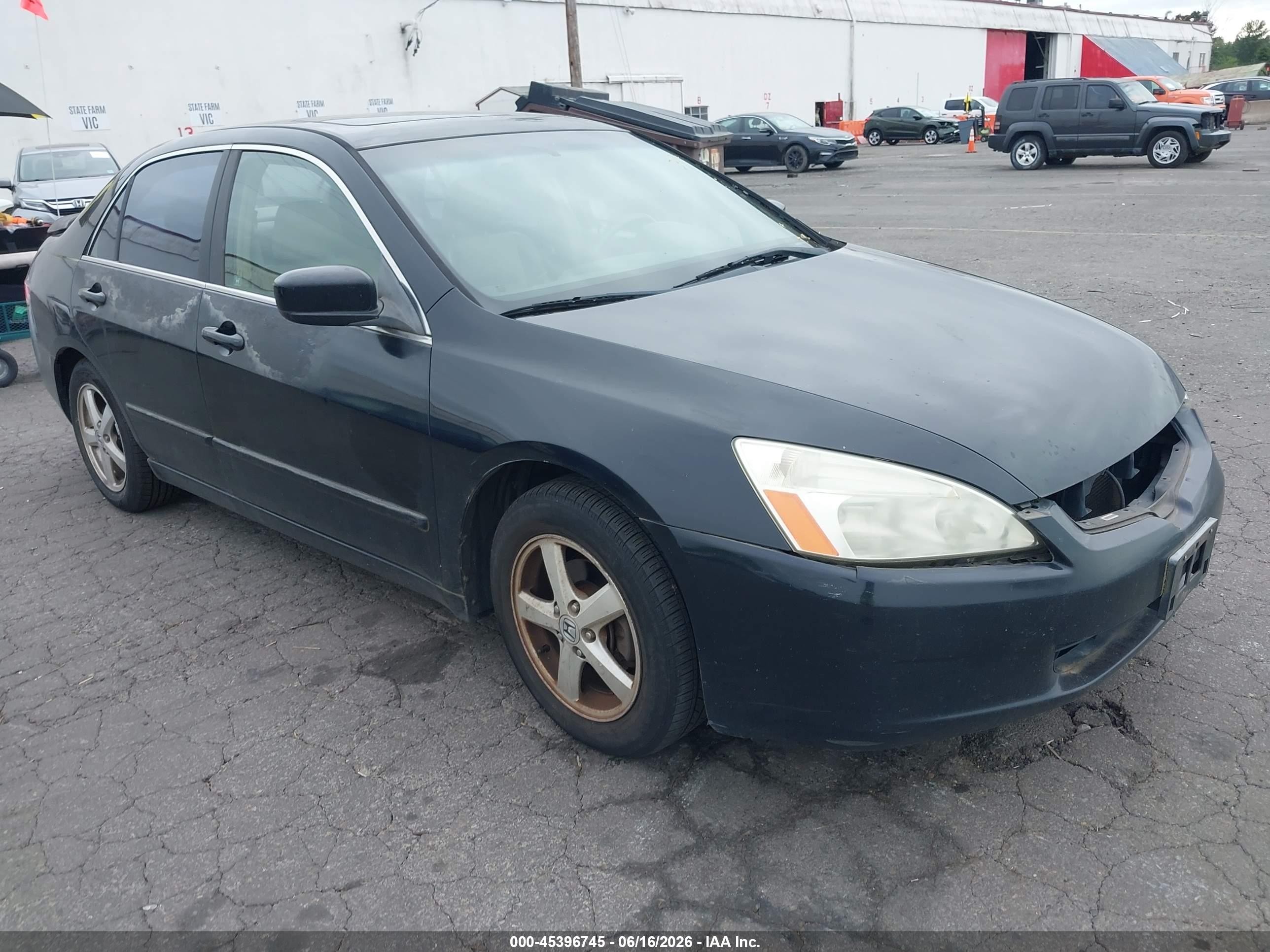2004 Honda Accord 2.4 Ex Черный vin: JHMCM56814C035001