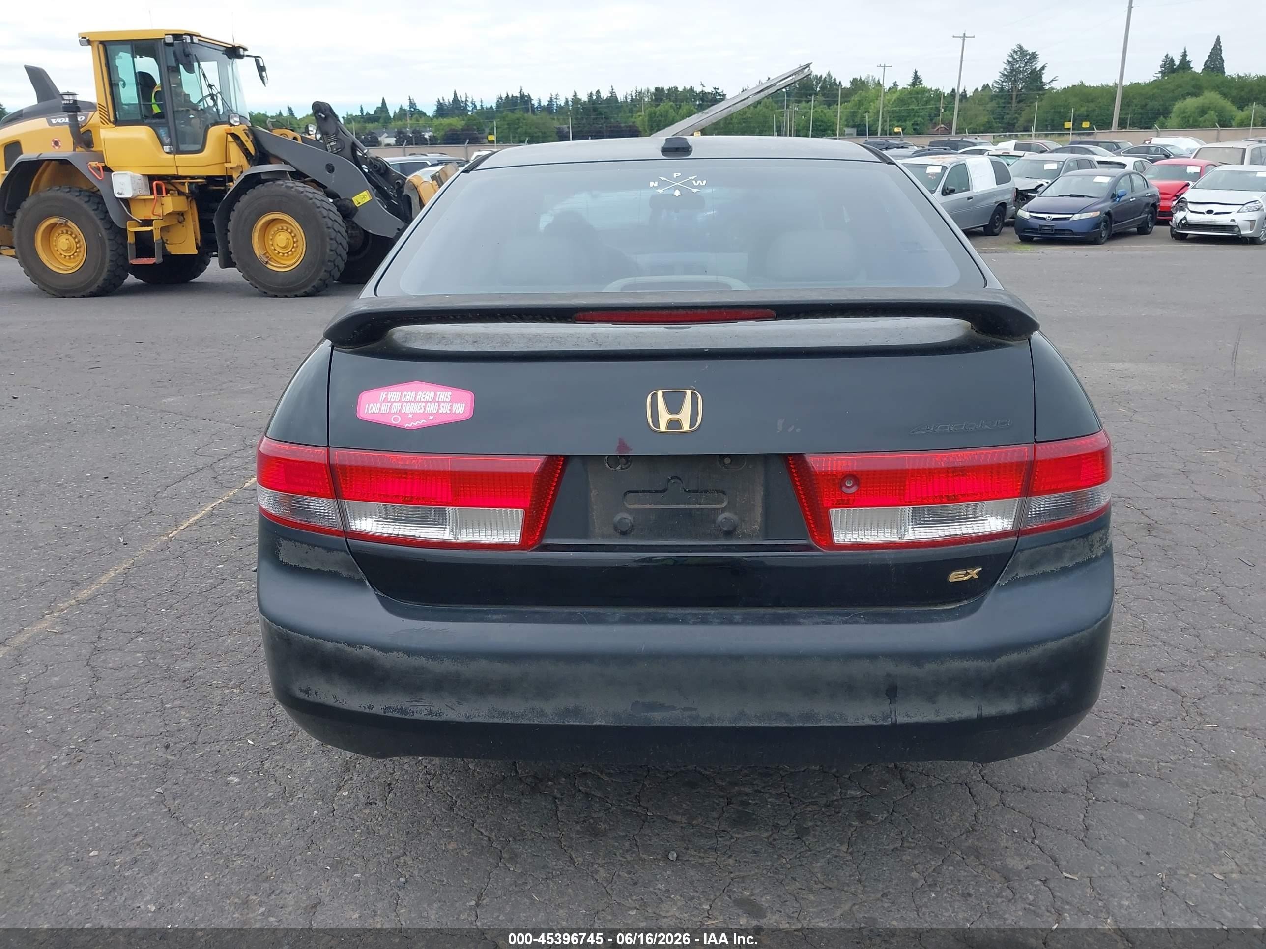 2004 Honda Accord 2.4 Ex Черный vin: JHMCM56814C035001