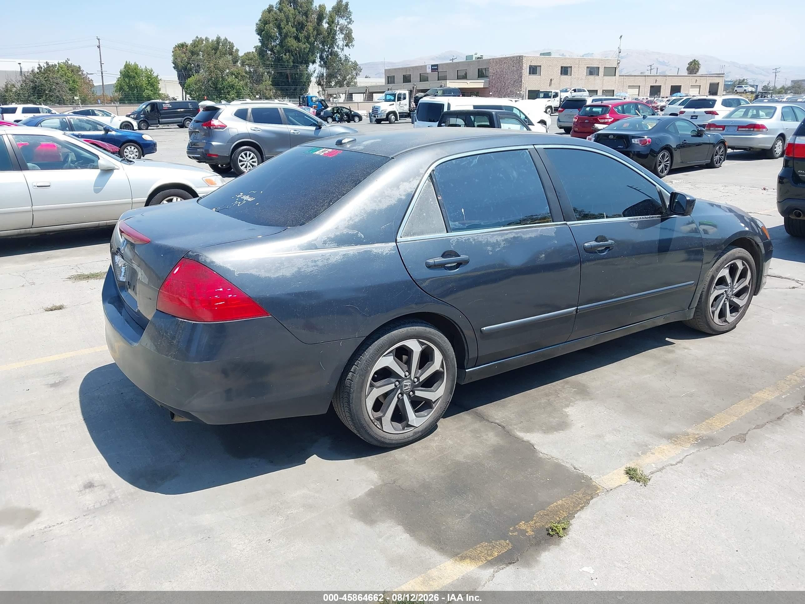 2006 Honda Accord 2.4 Ex Gray vin: JHMCM56816C005340