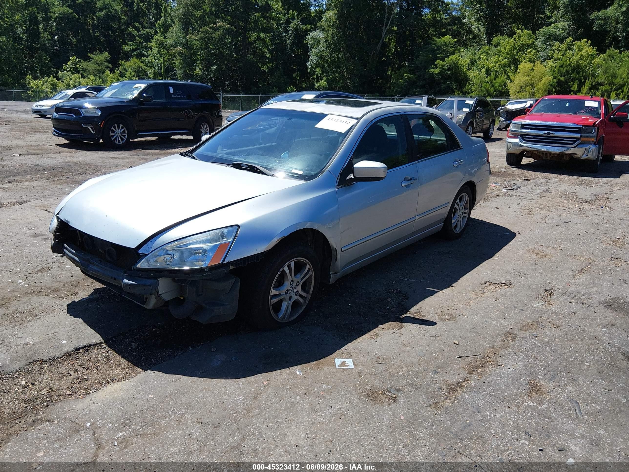 2006 Honda Accord 2.4 Ex Silver vin: JHMCM56826C007338