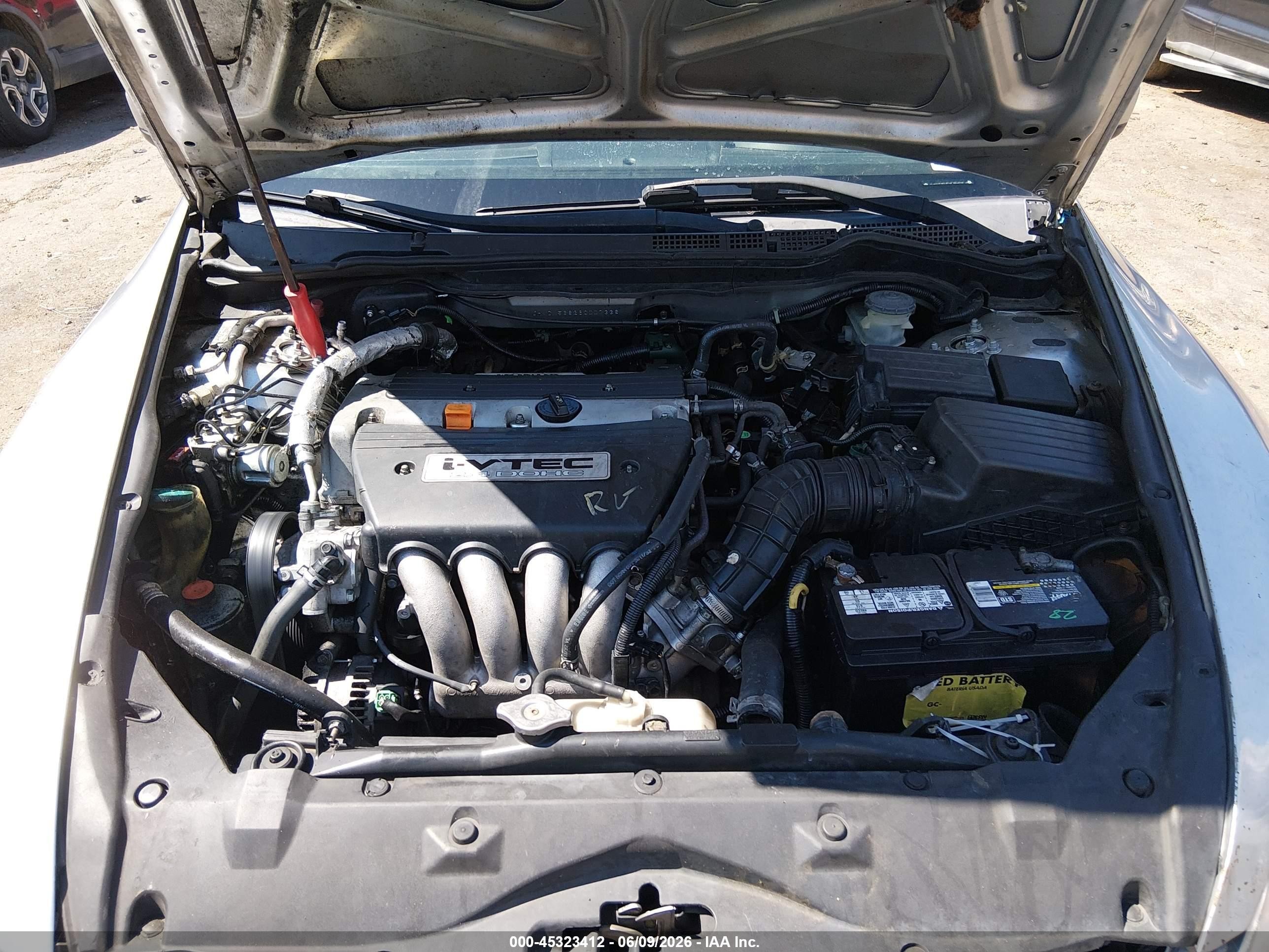 2006 Honda Accord 2.4 Ex Silver vin: JHMCM56826C007338
