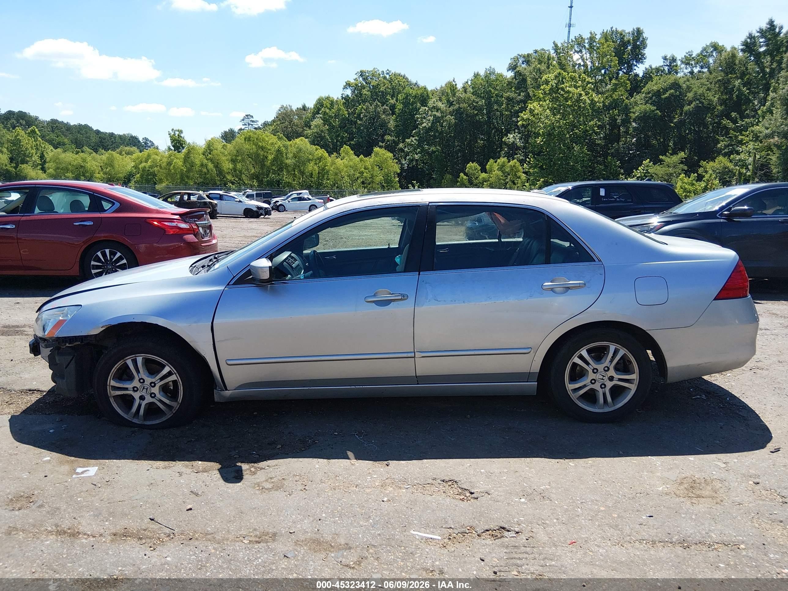 2006 Honda Accord 2.4 Ex Silver vin: JHMCM56826C007338