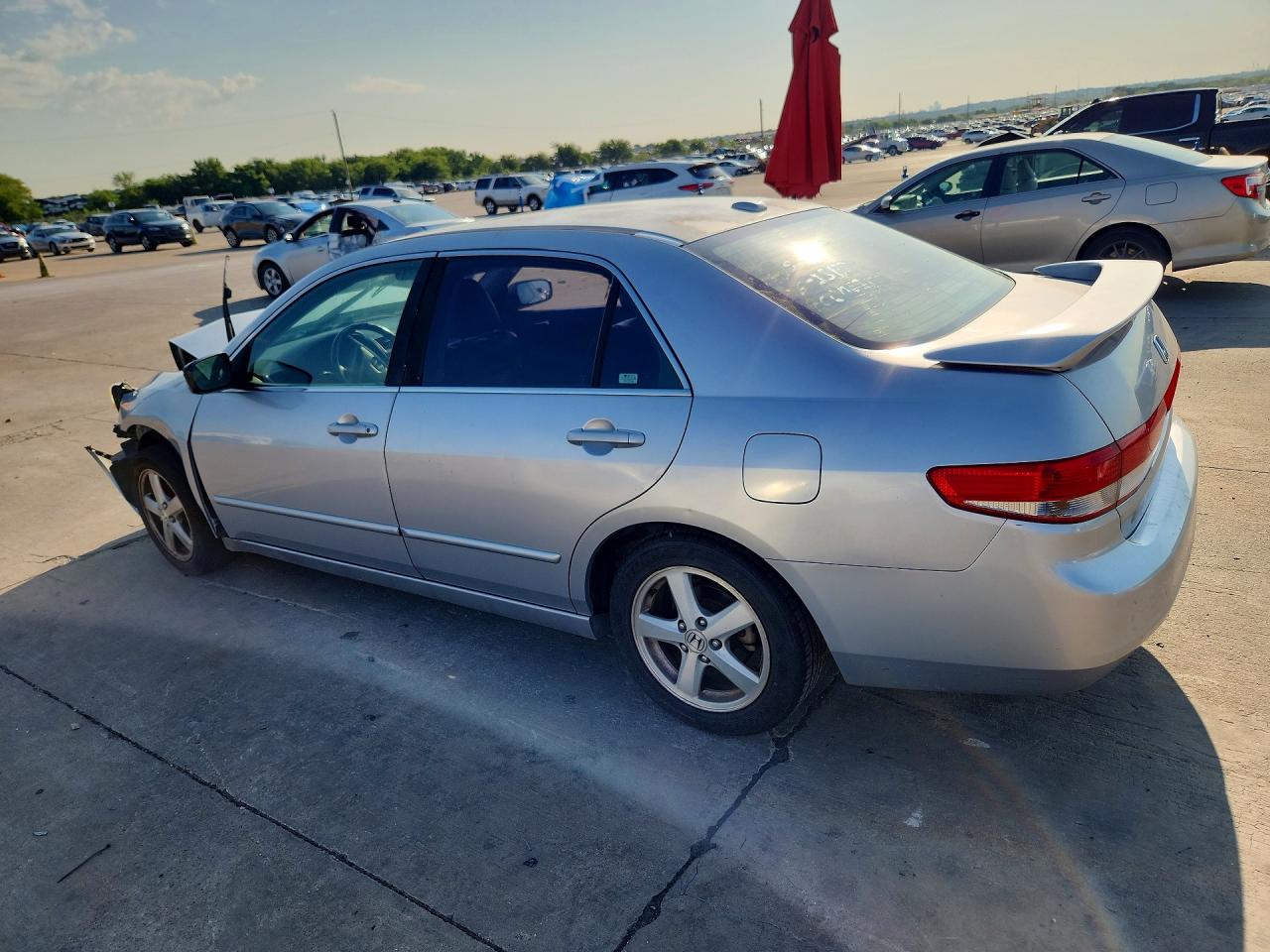 2004 Honda Accord Ex Silver vin: JHMCM56834C002680