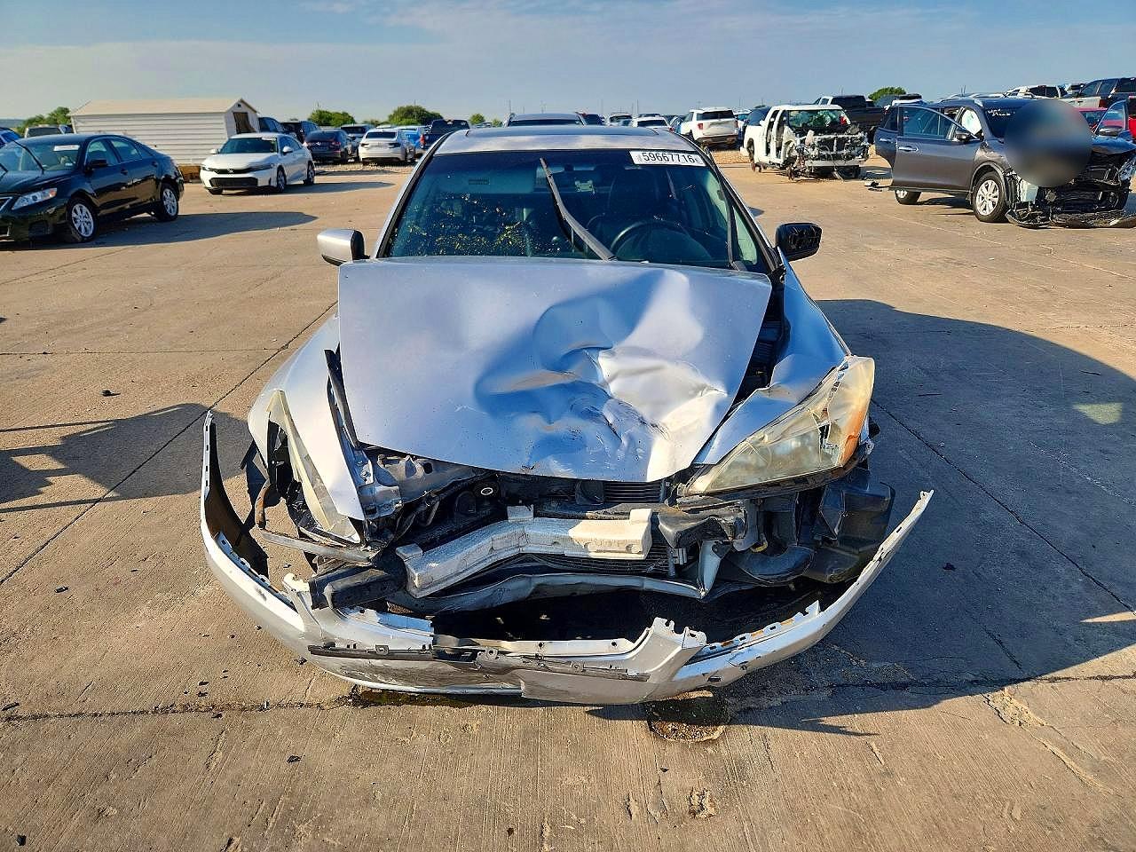 2004 Honda Accord Ex Silver vin: JHMCM56834C002680