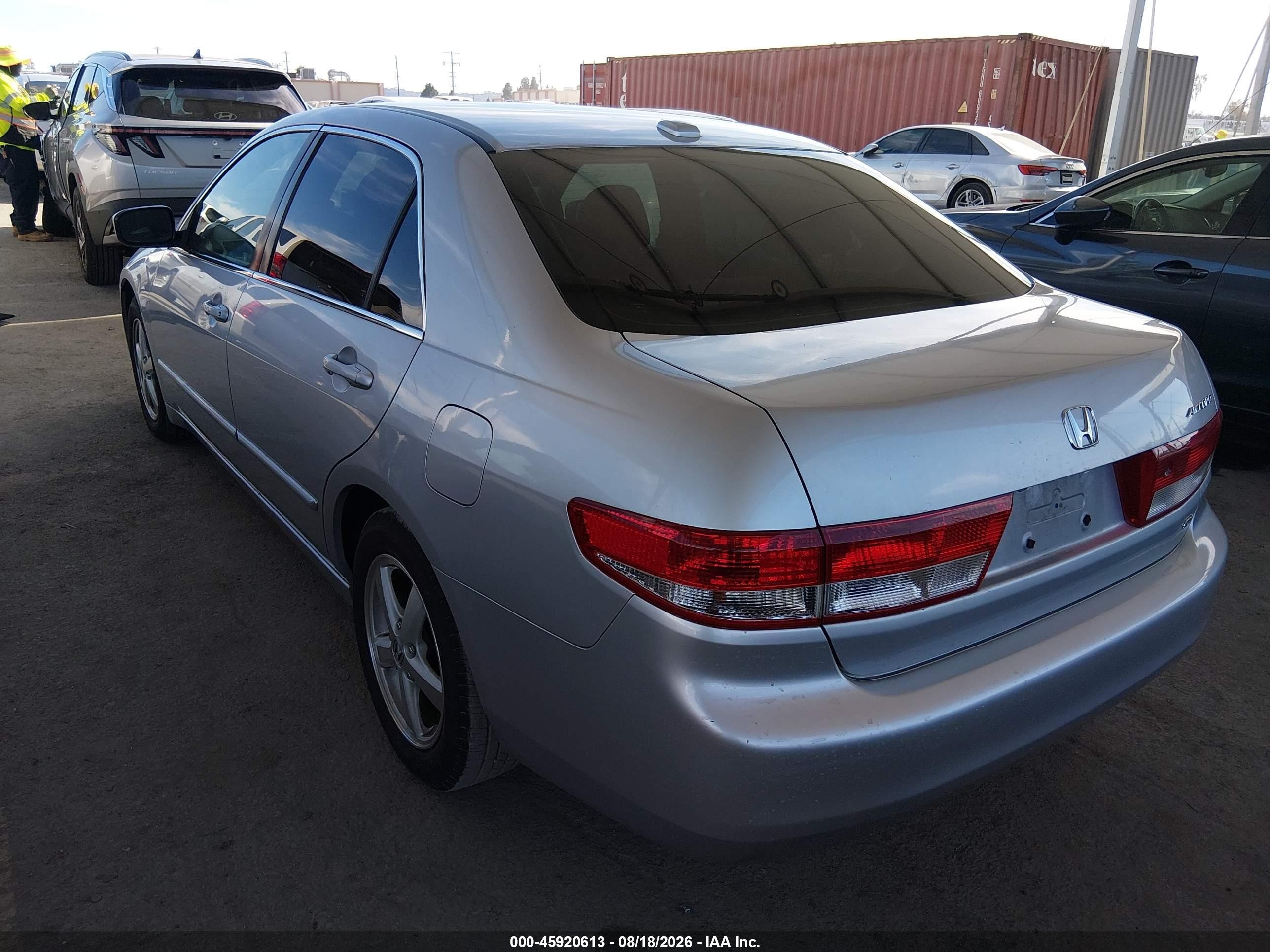 2004 Honda Accord 2.4 Ex Silver vin: JHMCM56834C016871