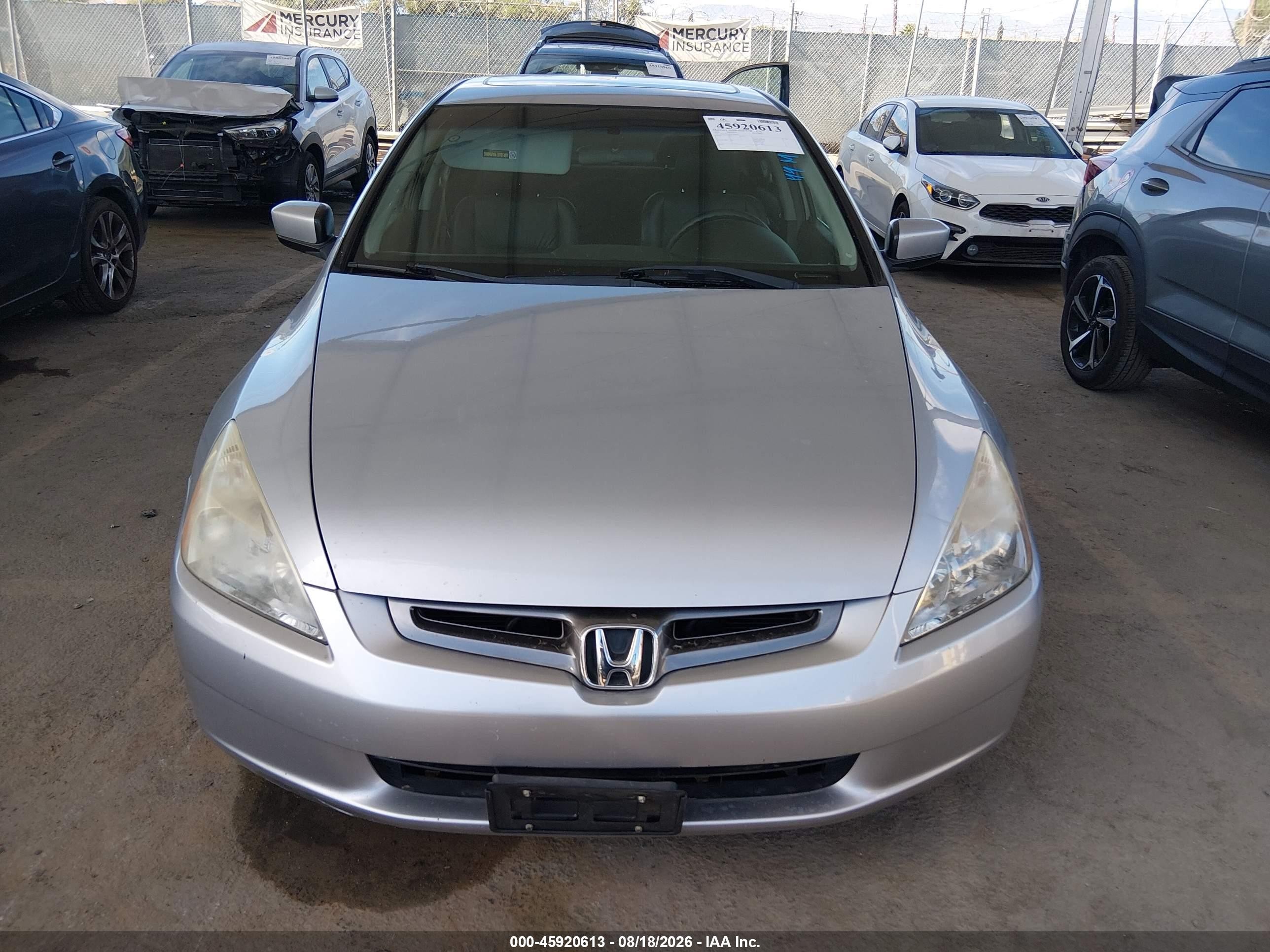 2004 Honda Accord 2.4 Ex Silver vin: JHMCM56834C016871