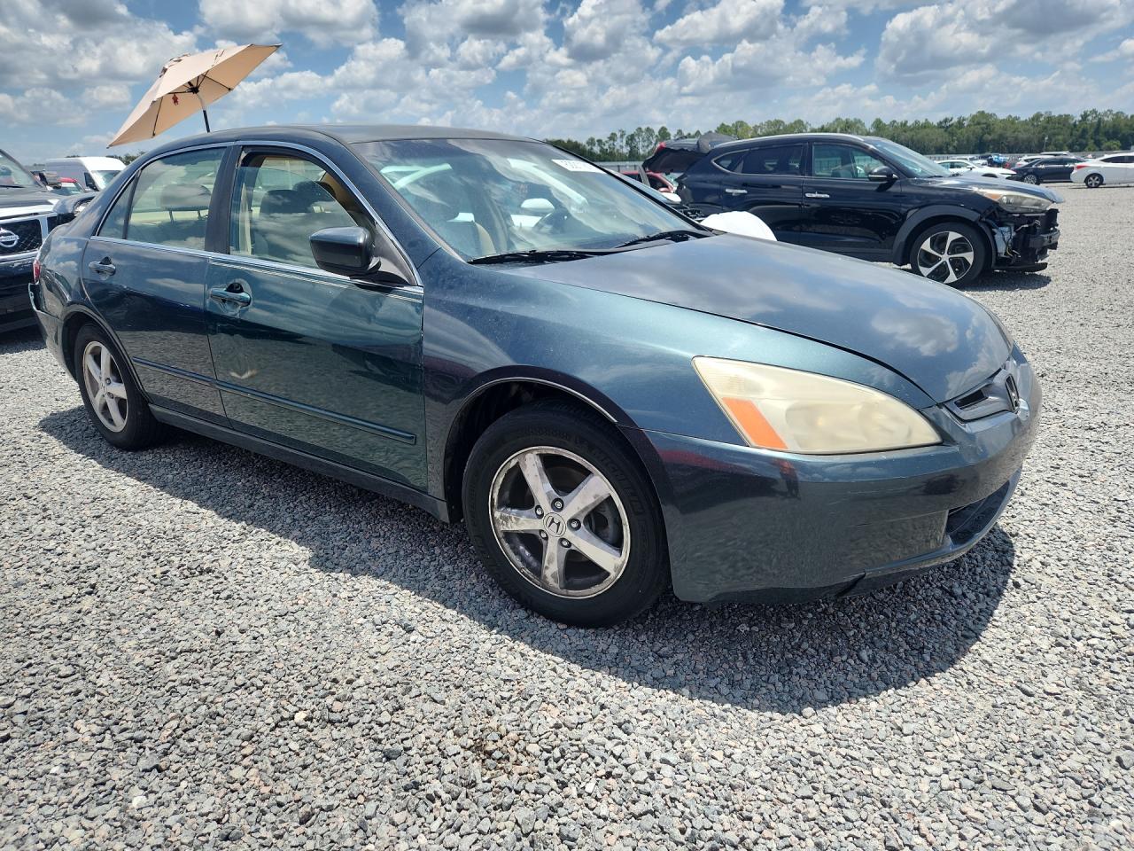 2005 Honda Accord Ex Gray vin: JHMCM56835C004916