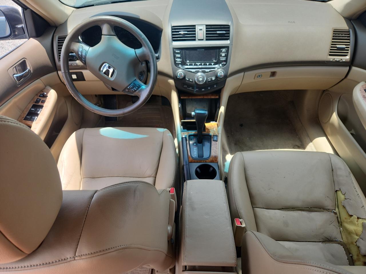 2005 Honda Accord Ex Gray vin: JHMCM56835C004916