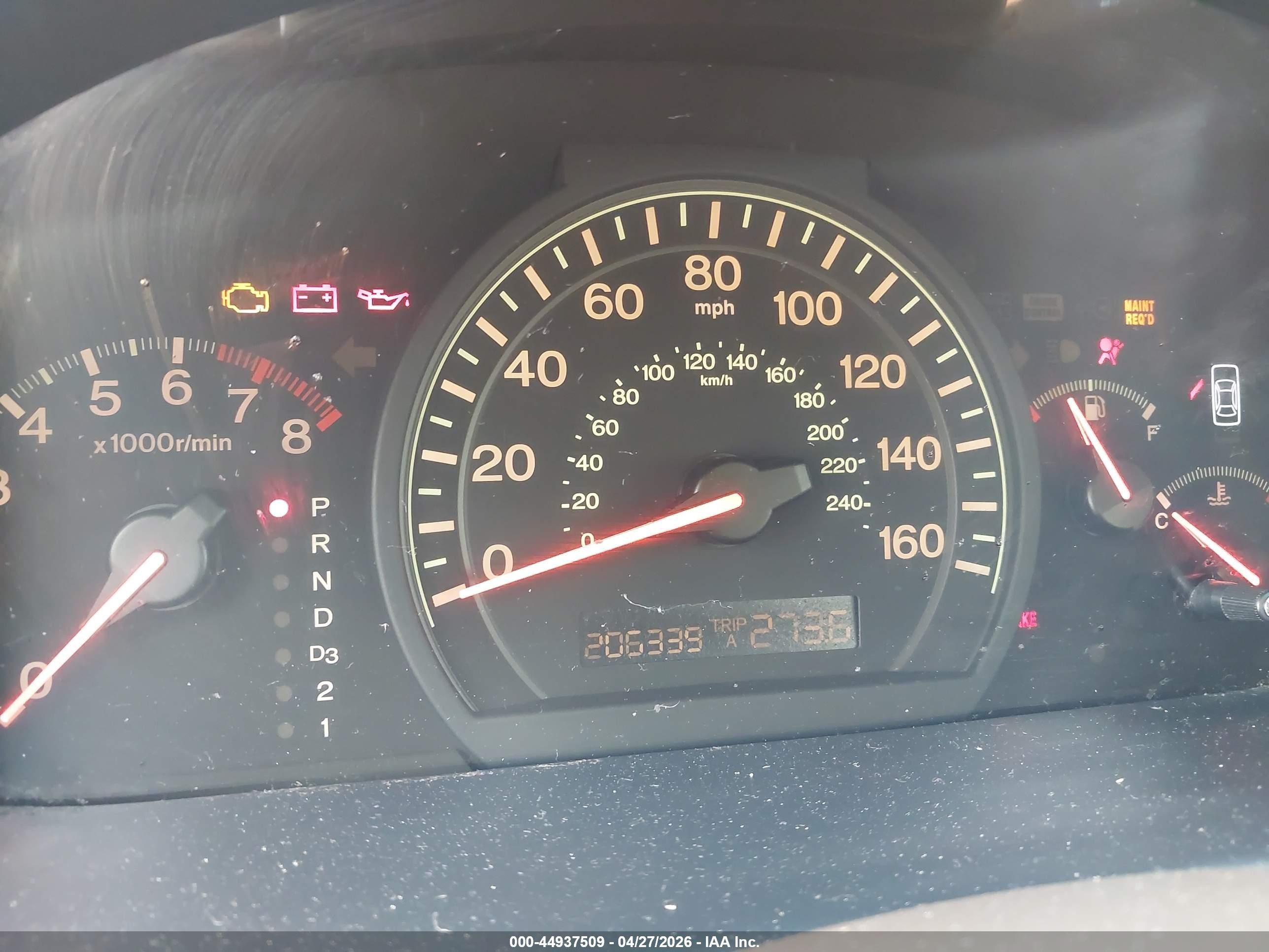 2004 Honda Accord 2.4 Ex Gold vin: JHMCM56844C001201