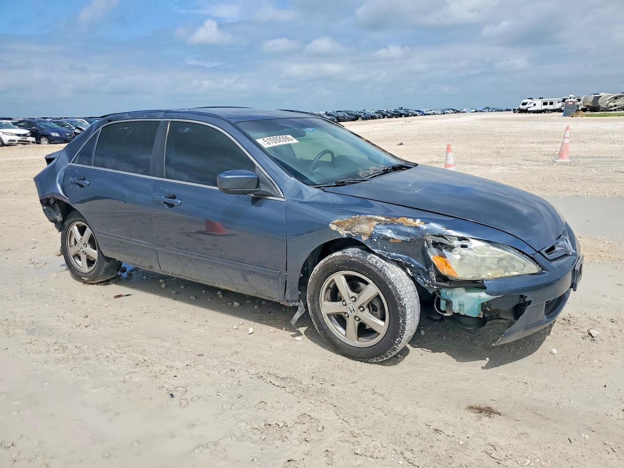 2004 Honda Accord Ex Blue vin: JHMCM56854C032957