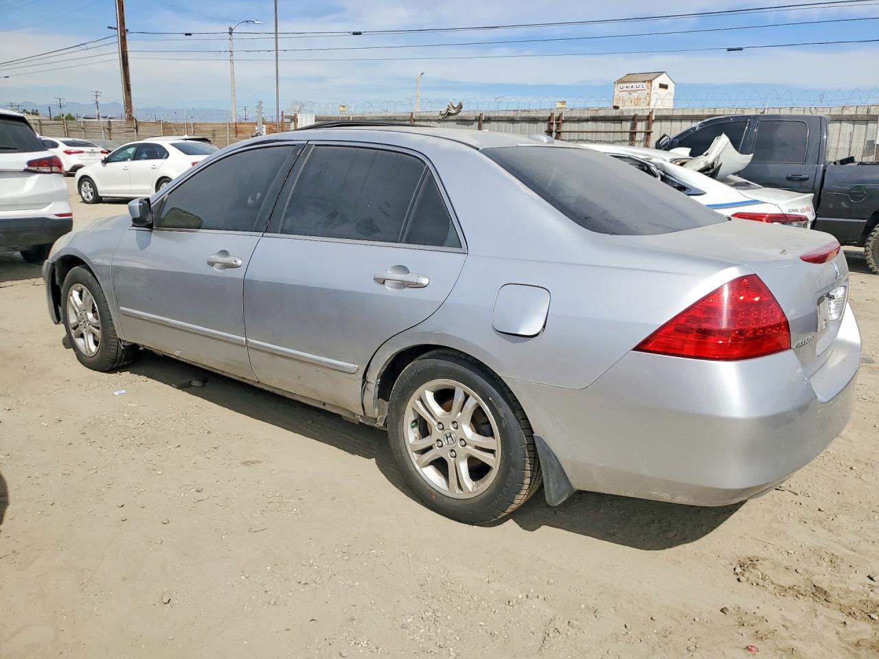 2006 Honda Accord Ex Silver vin: JHMCM56856C007639