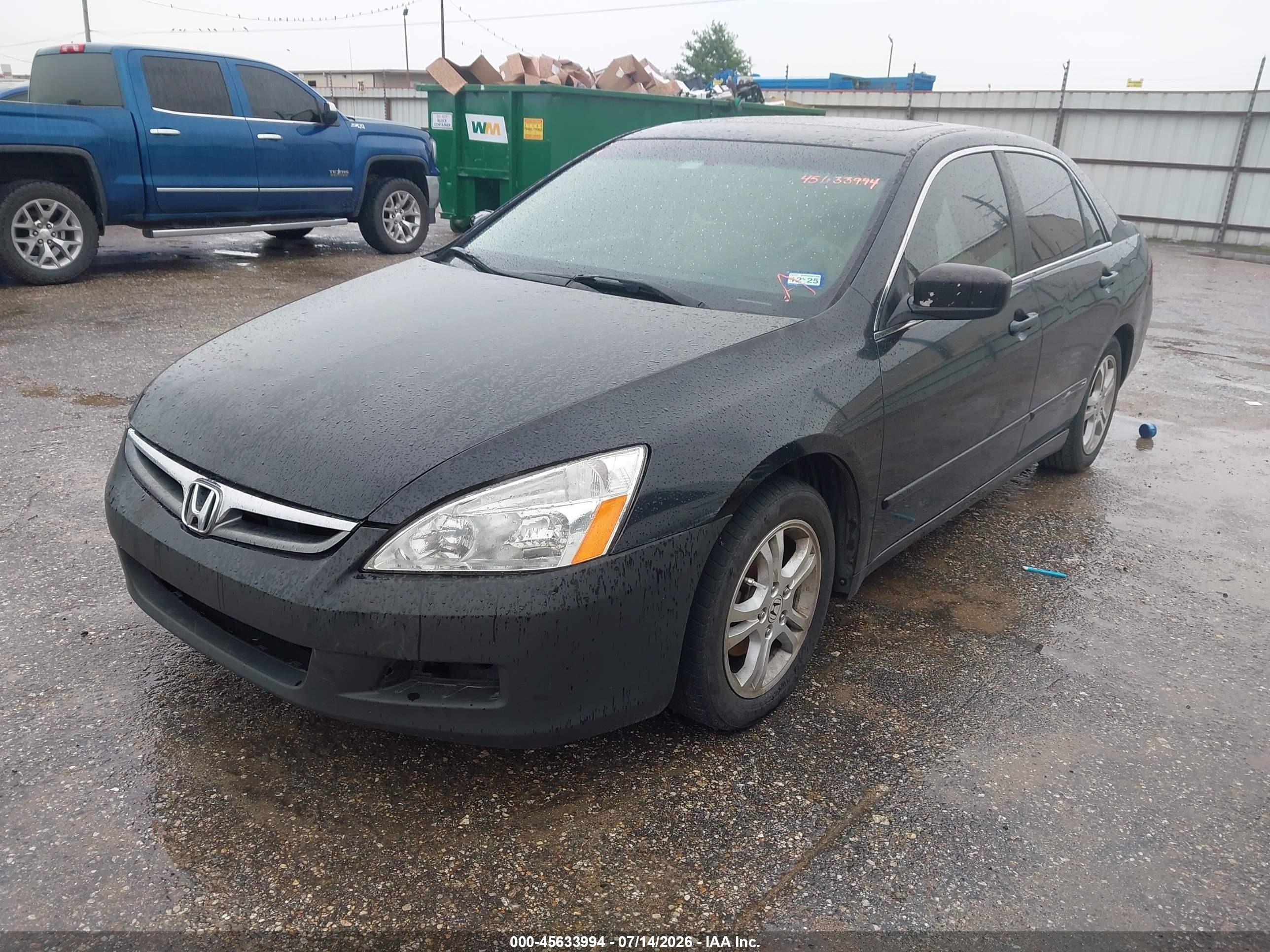 2006 Honda Accord 2.4 Ex Black vin: JHMCM56866C005351